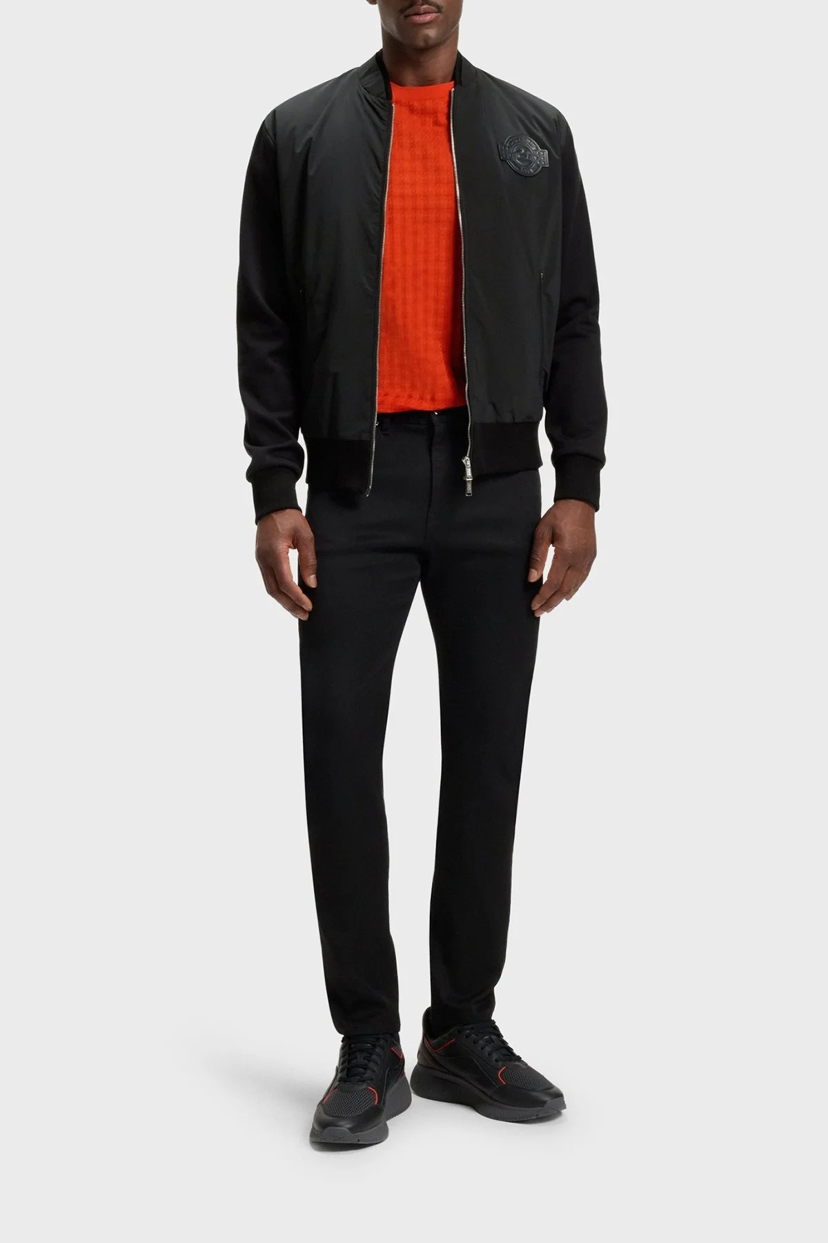 Boss Logolu Regular Fit Kolej Yaka Cepli Erkek Ceket 50543675 001 SİYAH - 2