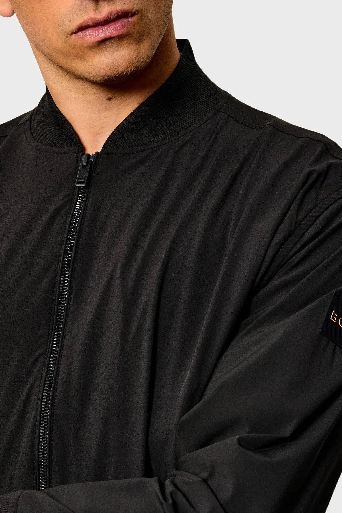 Boss Logolu Regular Fit Kolej Yaka Erkek Mont 50568931 001 Siyah - 4