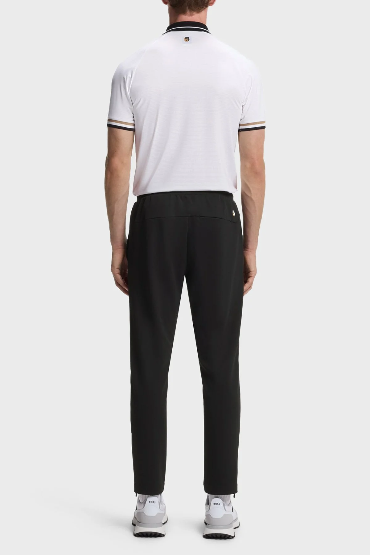 Boss Logolu Regular Fit Lastikli Bel Erkek Pantolon 50563330 001 Siyah - 3