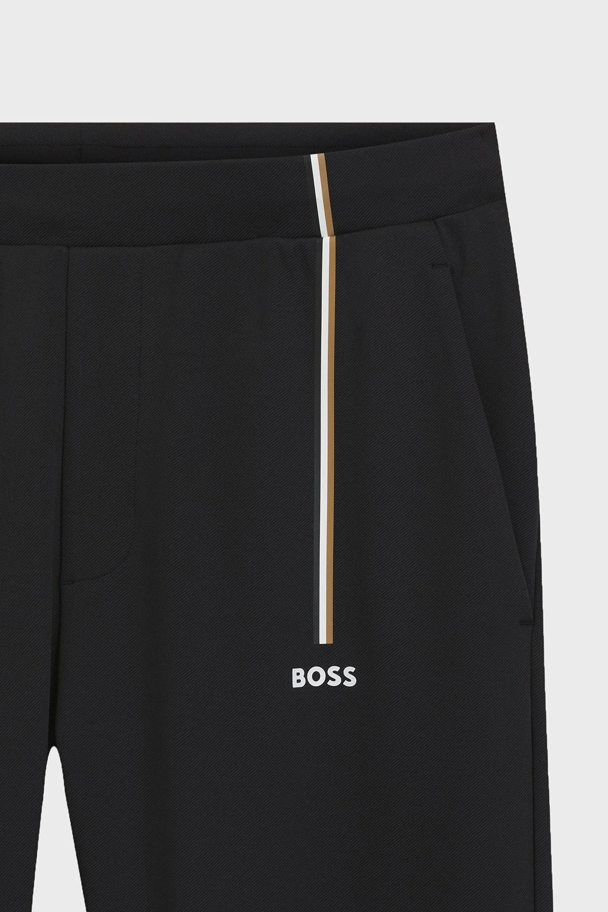 Boss Logolu Regular Fit Lastikli Bel Erkek Pantolon 50563330 001 Siyah - 6
