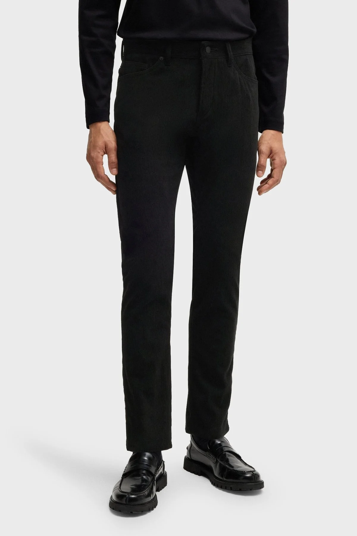 Boss Logolu Regular Fit Normal Bel Erkek Pantolon 50527494 001 SİYAH - 1