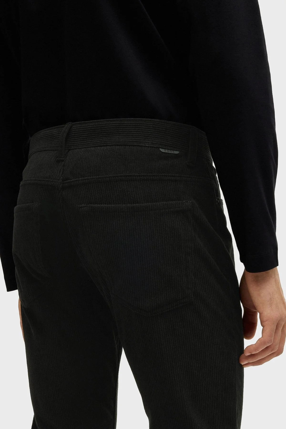 Boss Logolu Regular Fit Normal Bel Erkek Pantolon 50527494 001 SİYAH - 4