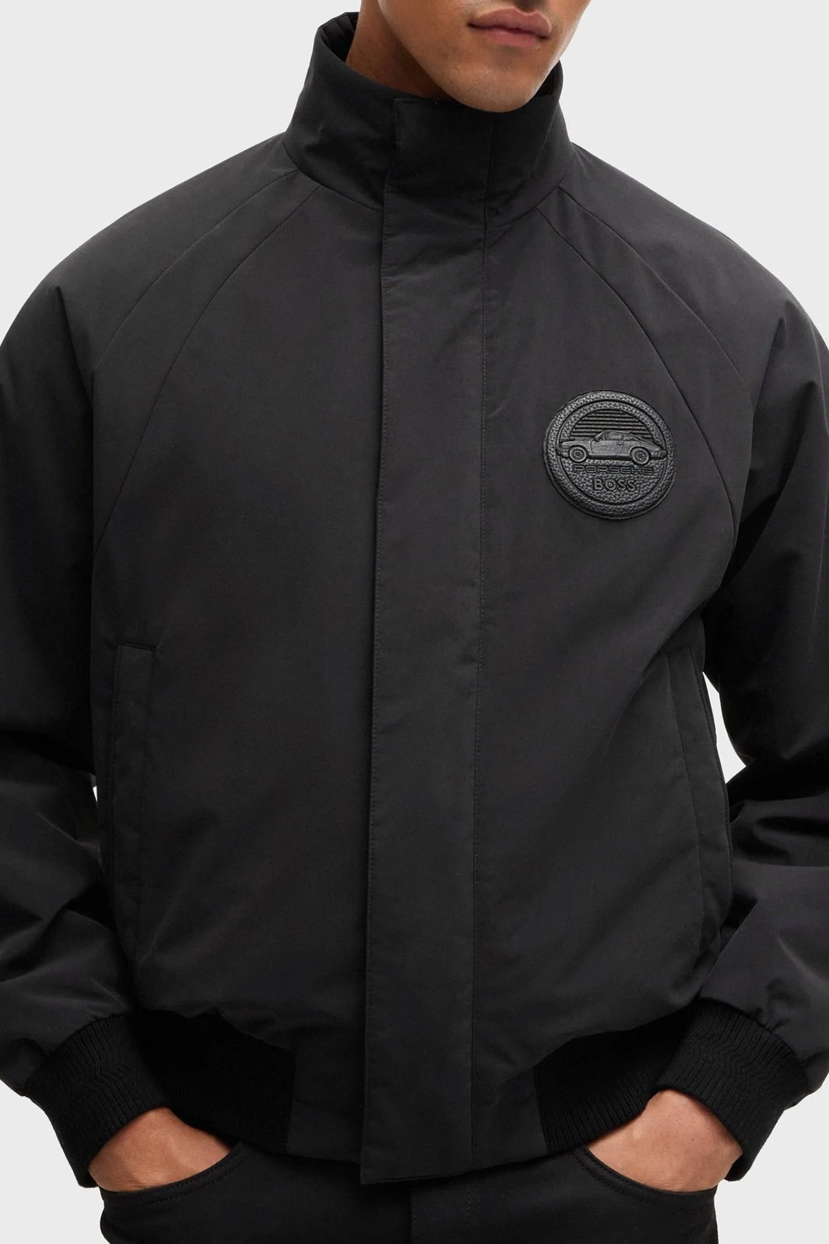 Boss Logolu Regular Fit Su İtici Dik Yaka Erkek Ceket 50519960 001 SİYAH - 4