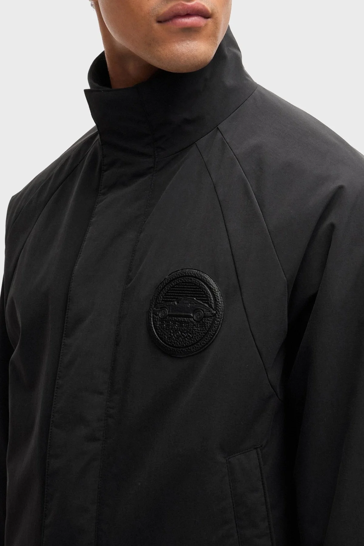 Boss Logolu Regular Fit Su İtici Dik Yaka Erkek Ceket 50519960 001 SİYAH - 5