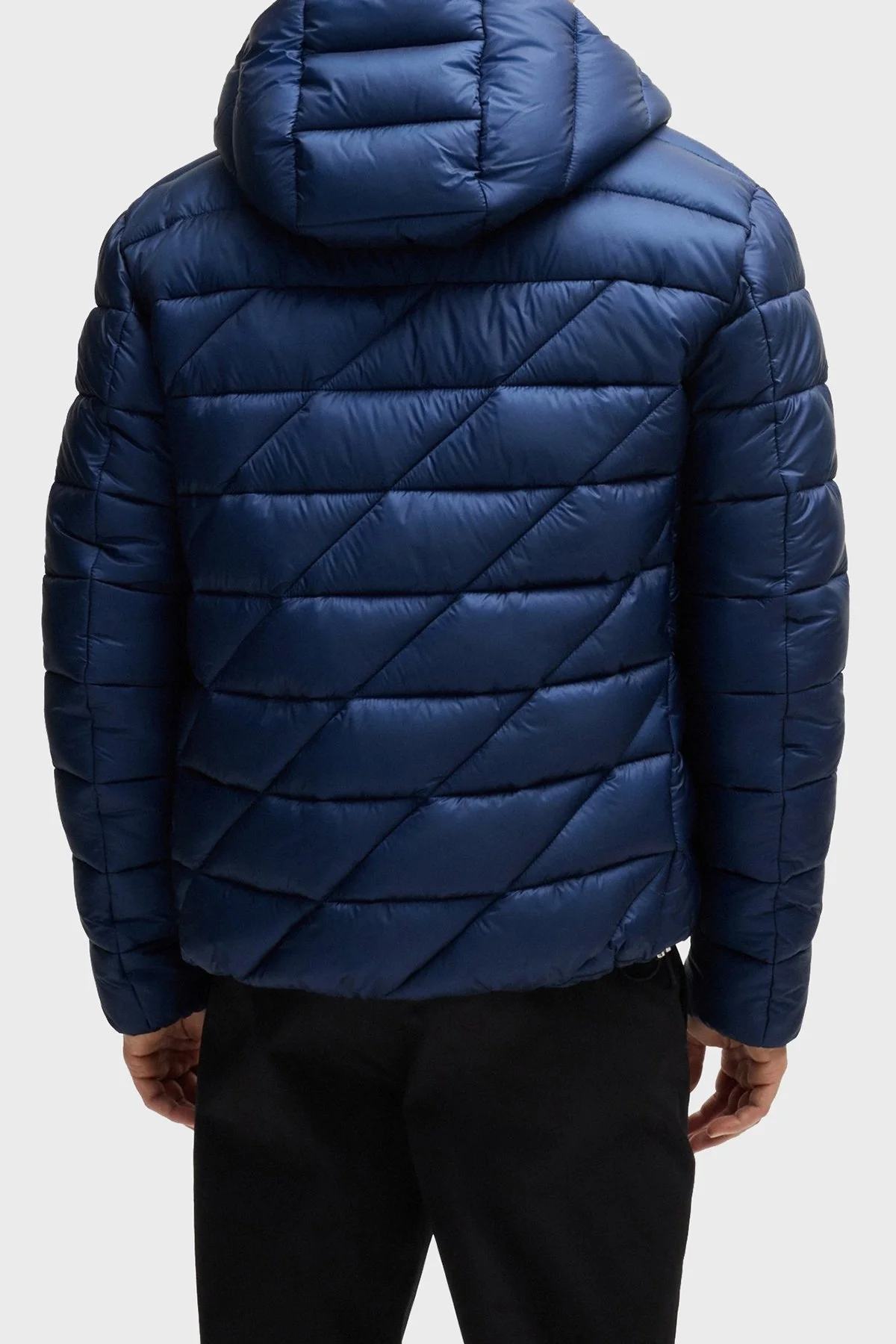 Boss Logolu Regular Fit Su İtici Kapüşonlu Şişme Erkek Mont 50524648 485 SAKS - 3