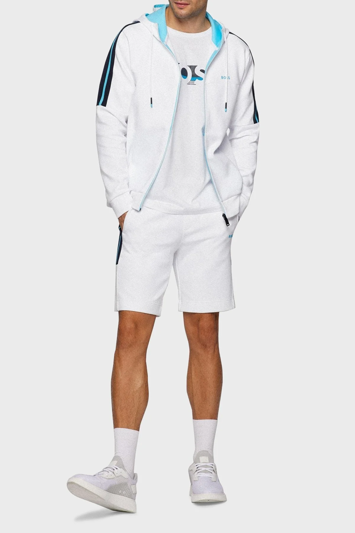 Boss Logolu Relaxed Fit Bisiklet Yaka % 100 Pamuk Erkek T Shirt S 50466295 100 BEYAZ - 2