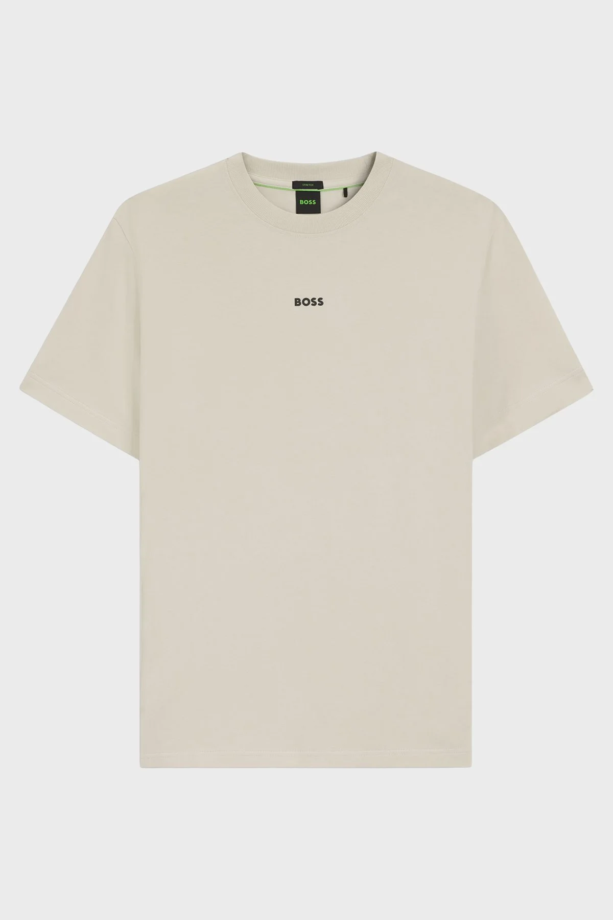 Boss Logolu Relaxed Fit Bisiklet Yaka Erkek T Shirt 50564108 272 Bej - 5