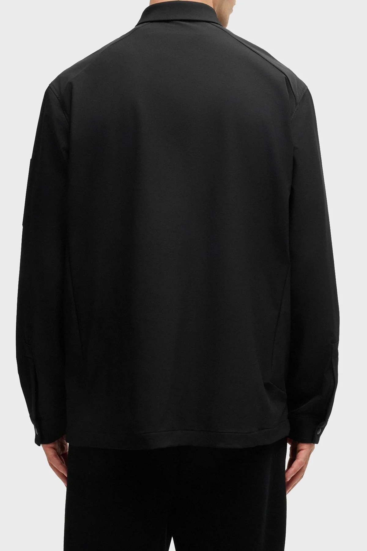 Boss Logolu Relaxed Fit Su İtici Erkek Gömlek 50525003 001 SİYAH - 2