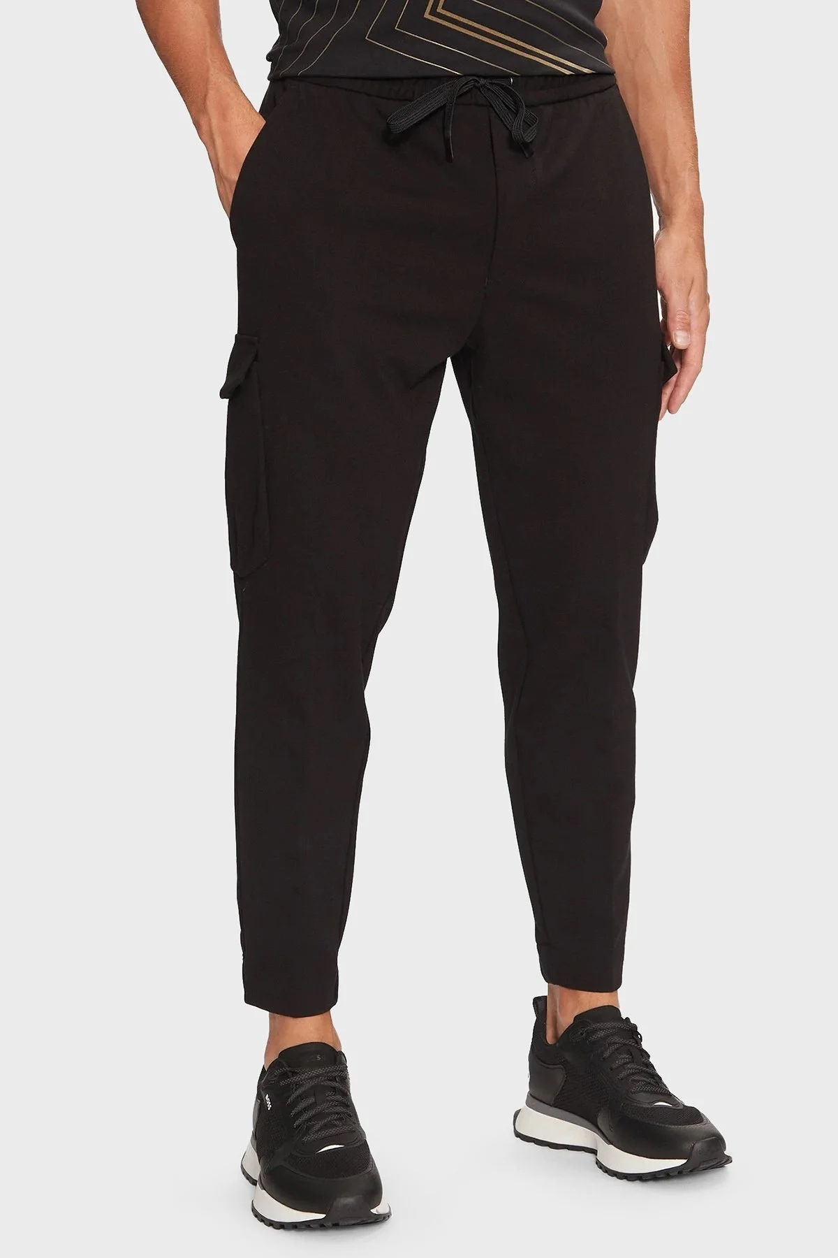 Boss Logolu Slim Fit Jogger Erkek Pantolon 50522626 001 SİYAH - 6