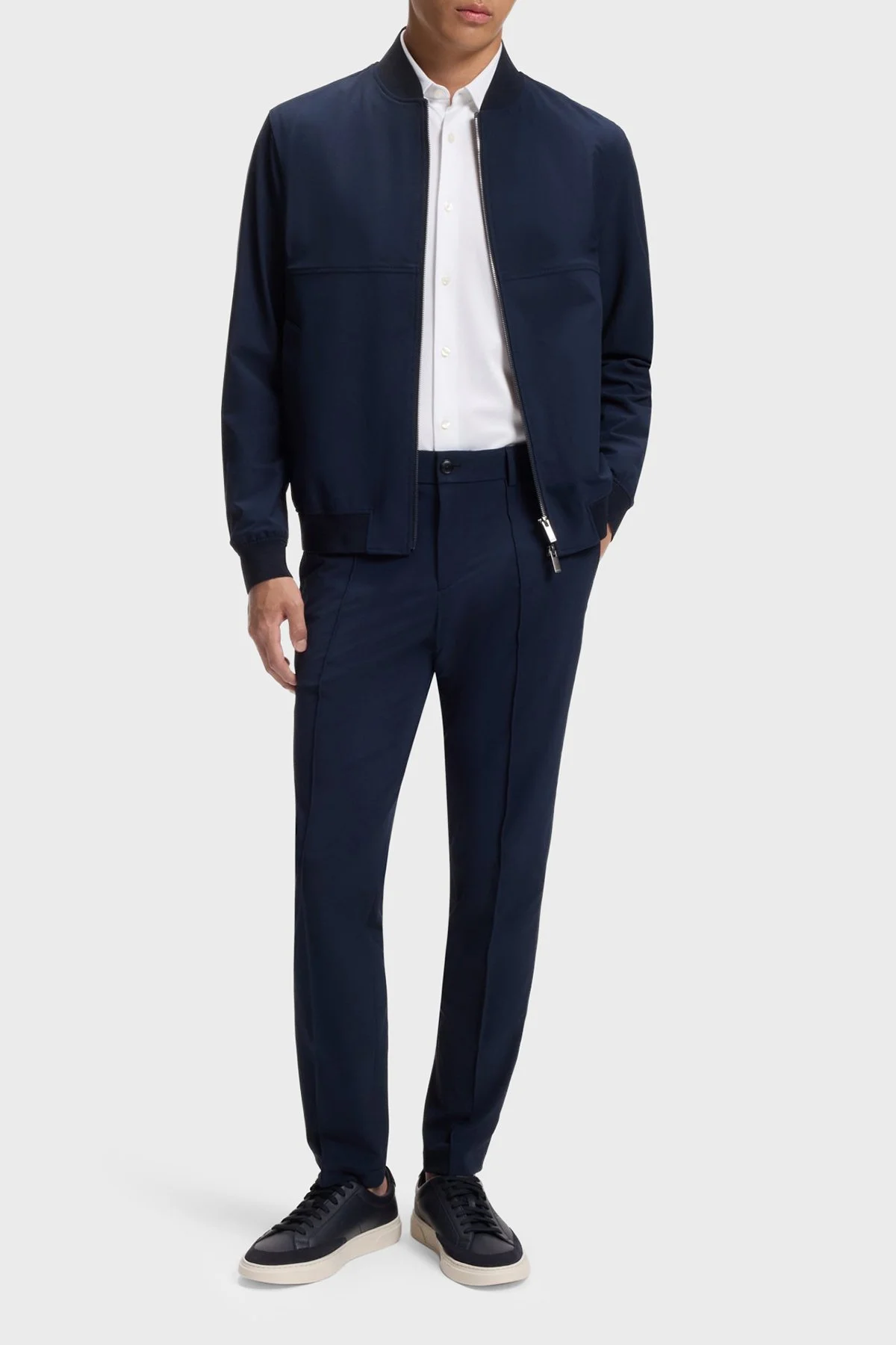 Boss Logolu Slim Fit Uzun Kollu Erkek Gömlek 50567146 100 Beyaz - 2