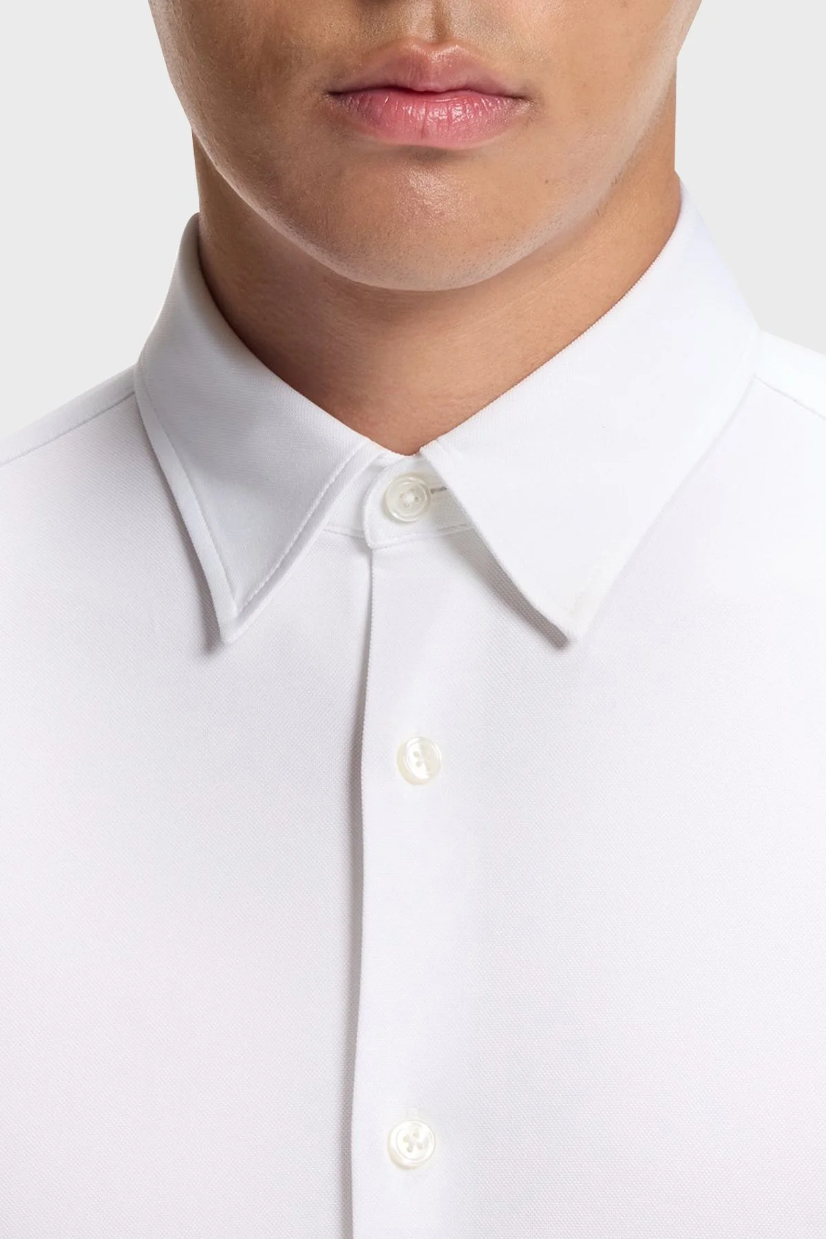 Boss Logolu Slim Fit Uzun Kollu Erkek Gömlek 50567146 100 Beyaz - 4