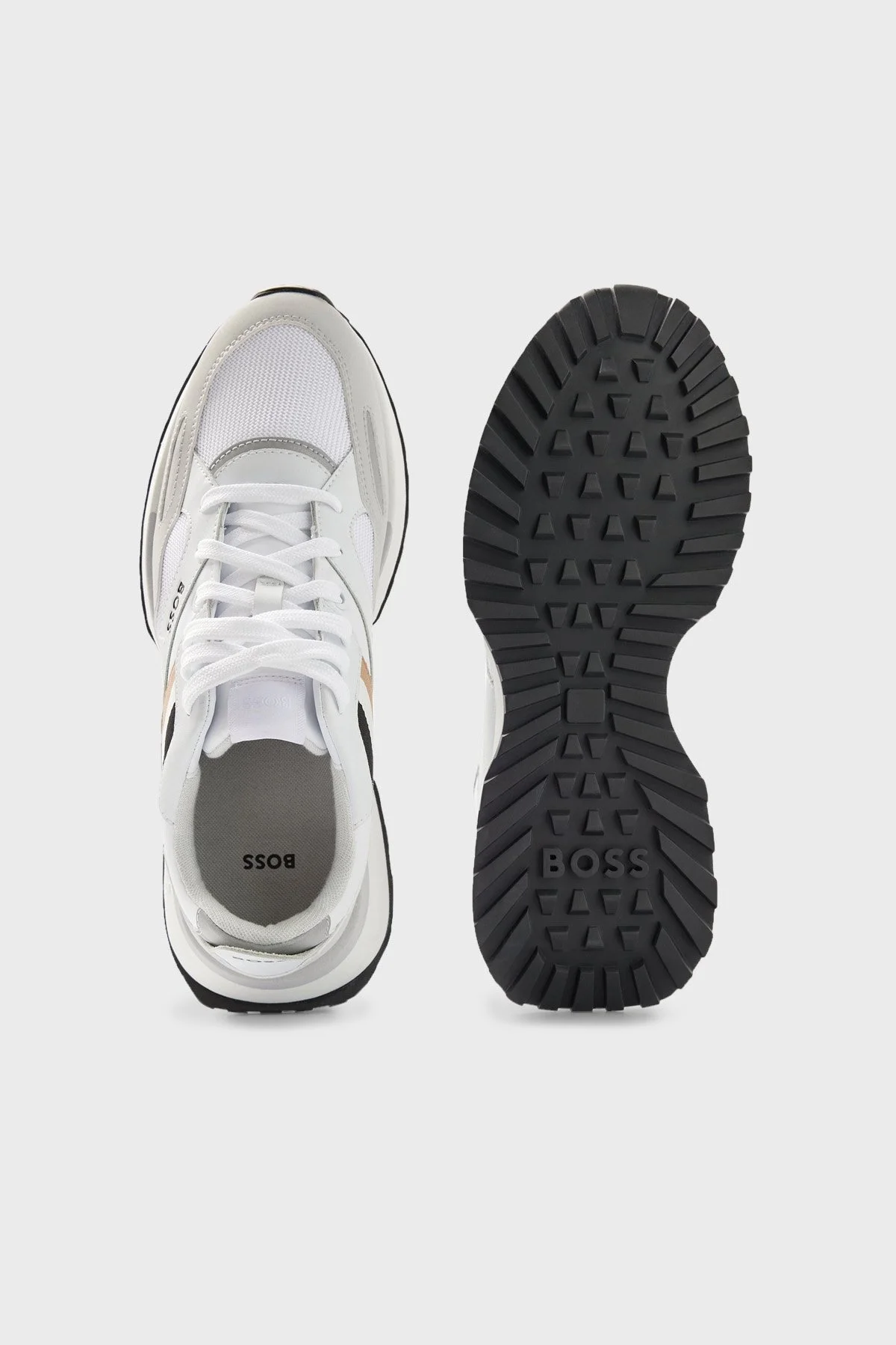 Boss Logolu Sneaker Erkek Ayakkabı 50480546 100 BEYAZ - 5