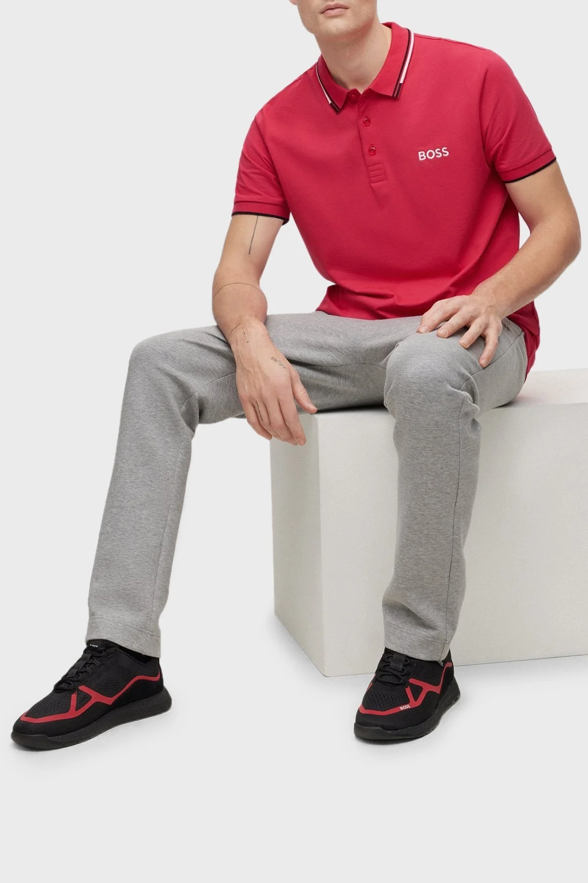 Boss Logolu Sneaker Erkek Ayakkabı 50487822 006 SİYAH - 2