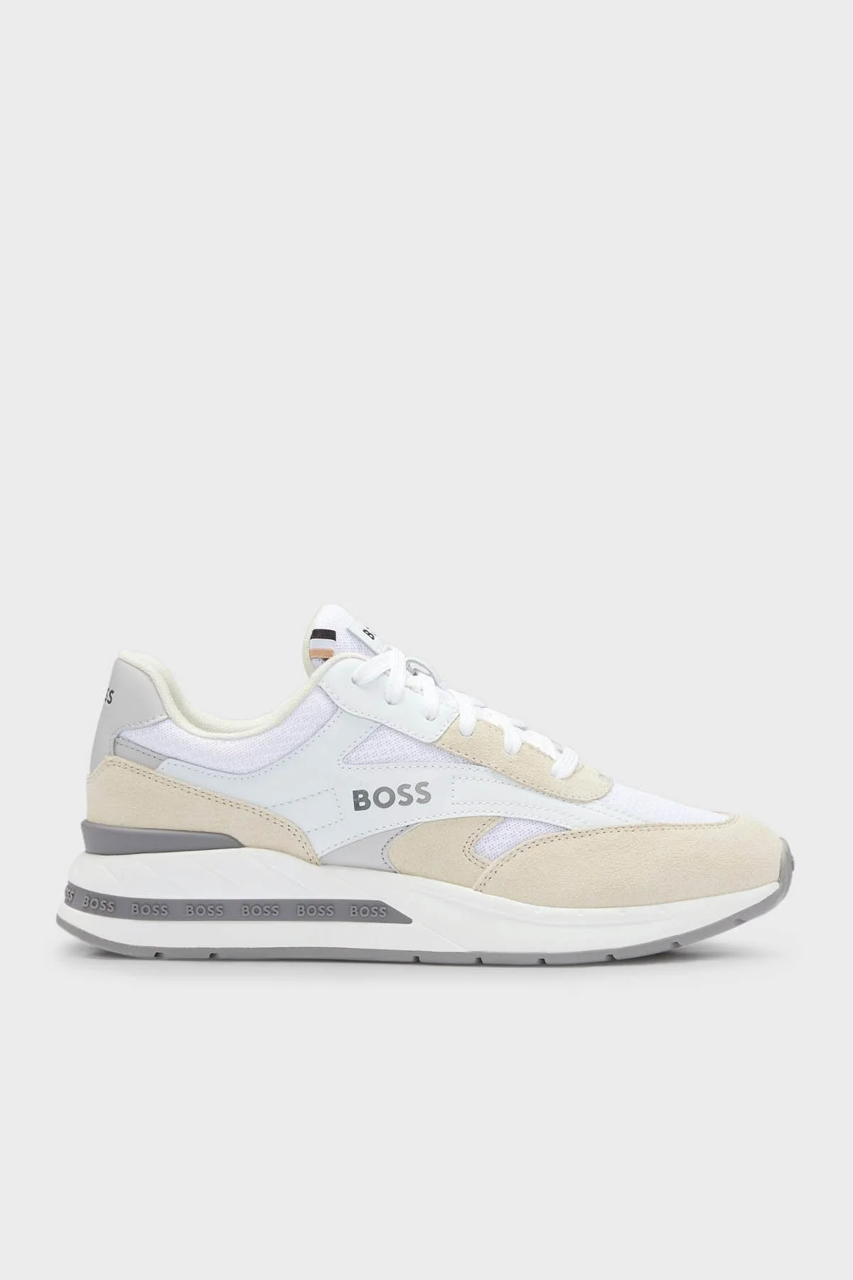 Boss Logolu Sneaker Erkek Ayakkabı 50493214 100 BEYAZ - 1