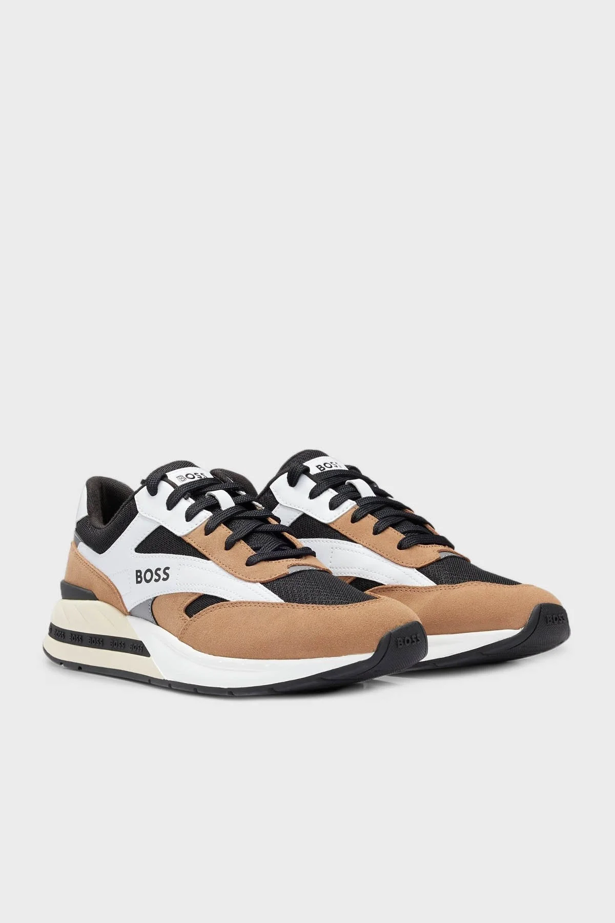 Boss Logolu Sneaker Erkek Ayakkabı 50493214 241 TABA-BEYAZ - 2