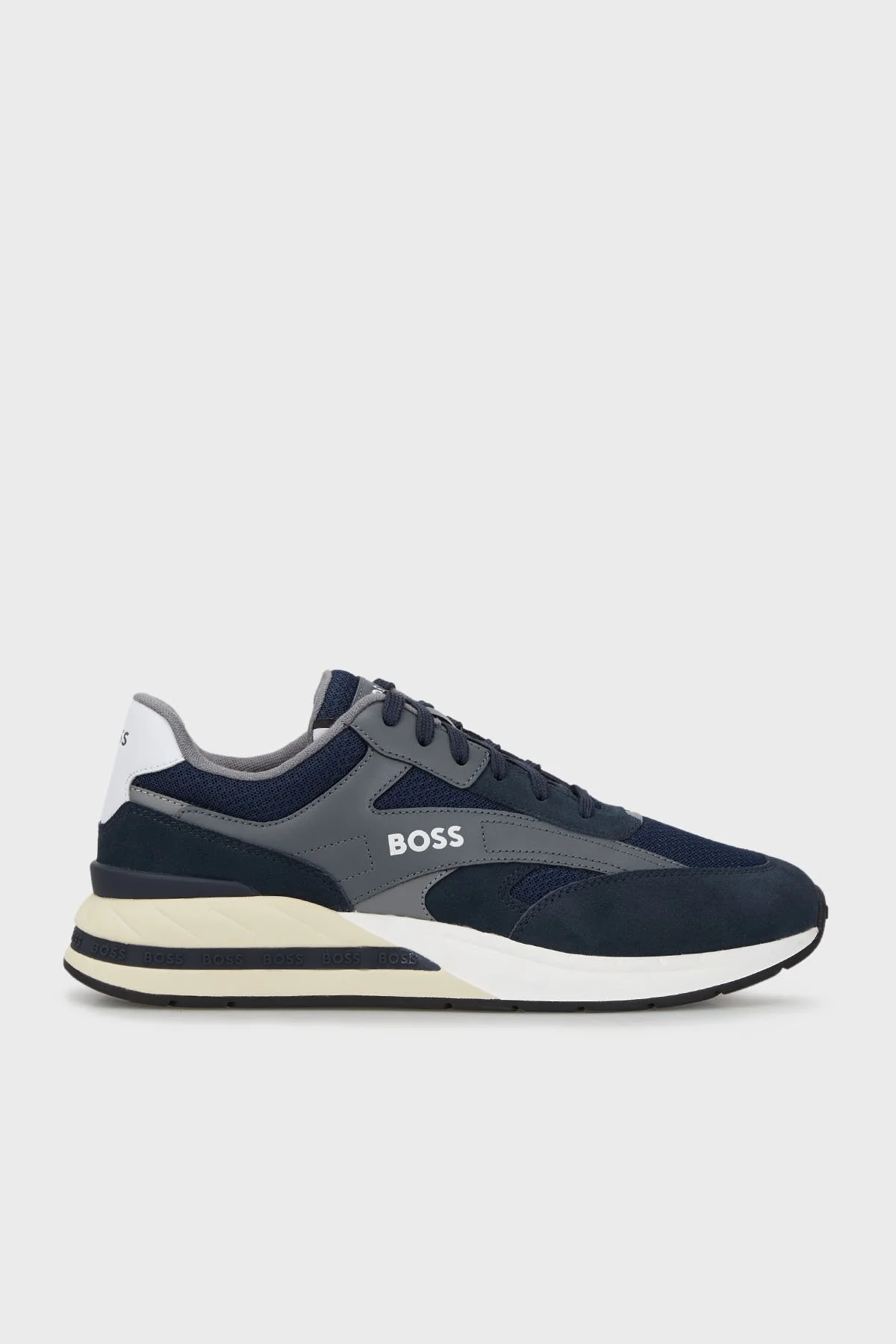 Boss Logolu Sneaker Erkek Ayakkabı 50493214 402 LACİVERT - 1