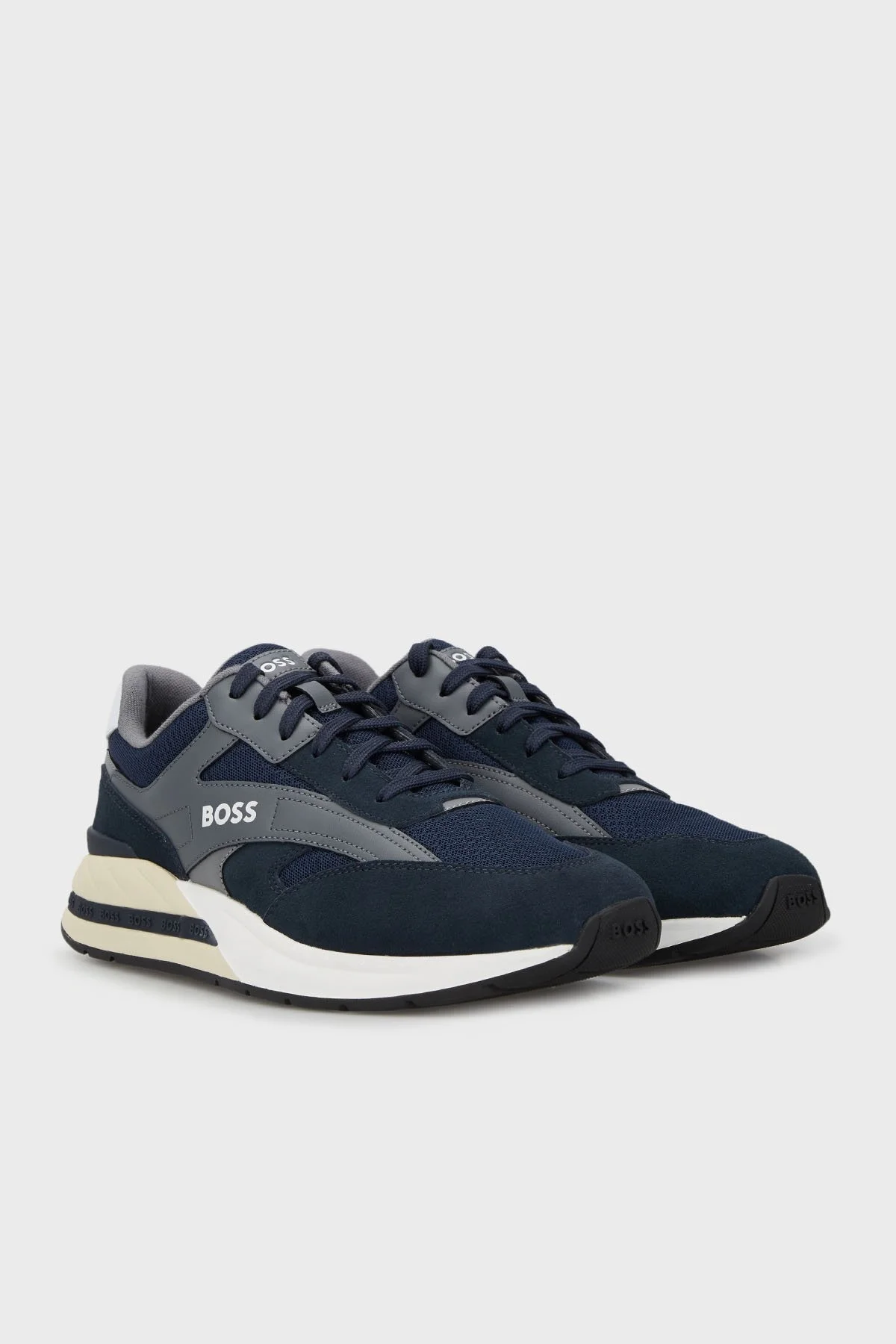 Boss Logolu Sneaker Erkek Ayakkabı 50493214 402 LACİVERT - 3