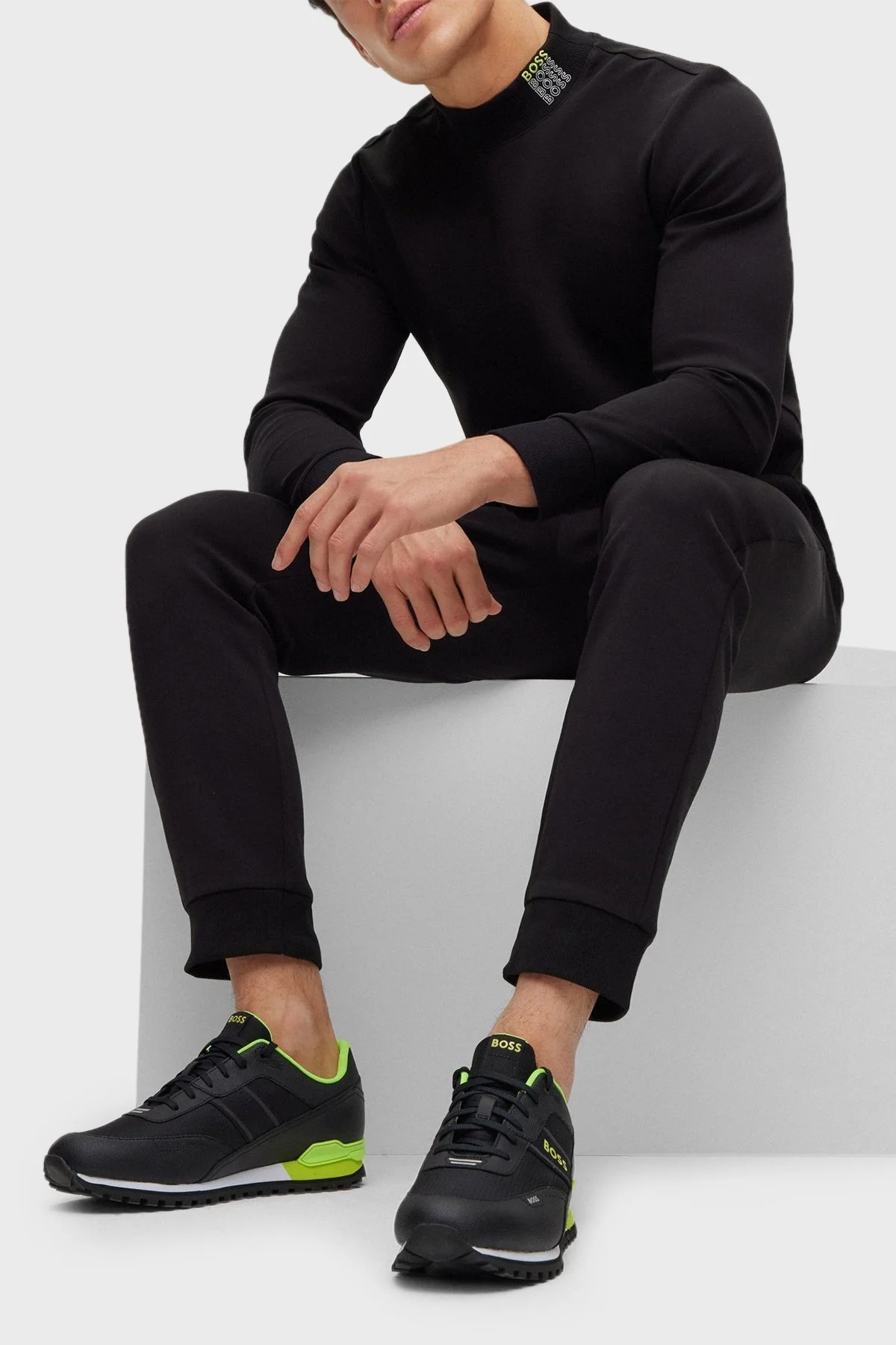 Boss Logolu Sneaker Erkek Ayakkabı 50493222 001 SİYAH - 3