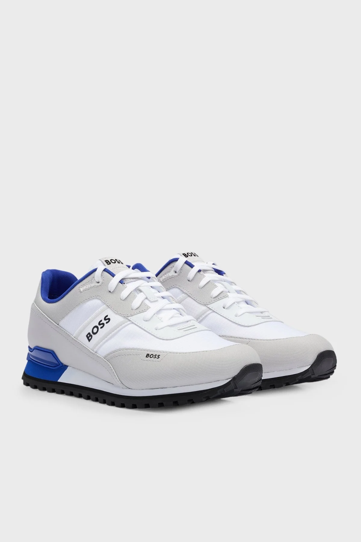 Boss Logolu Sneaker Erkek Ayakkabı 50493222 104 GRİ-BEYAZ - 2