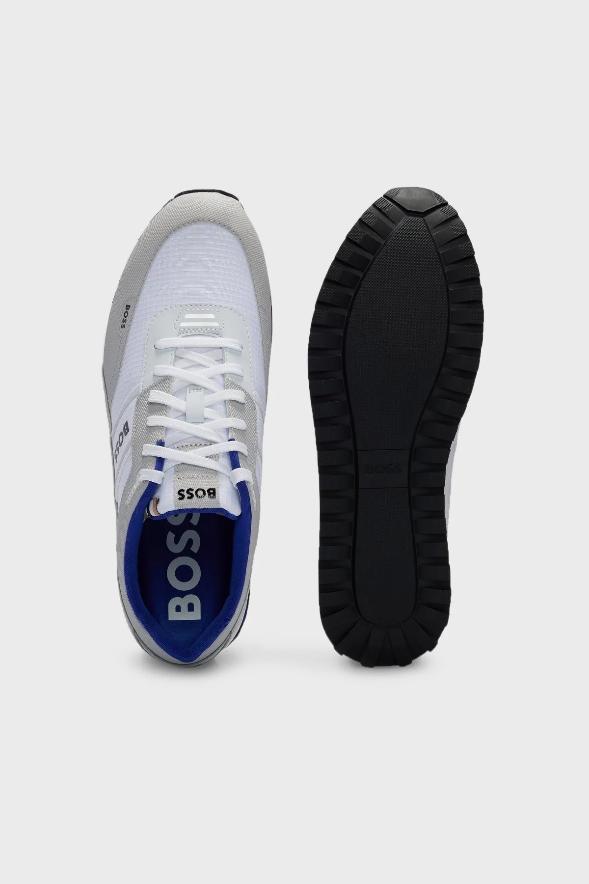 Boss Logolu Sneaker Erkek Ayakkabı 50493222 104 GRİ-BEYAZ - 5