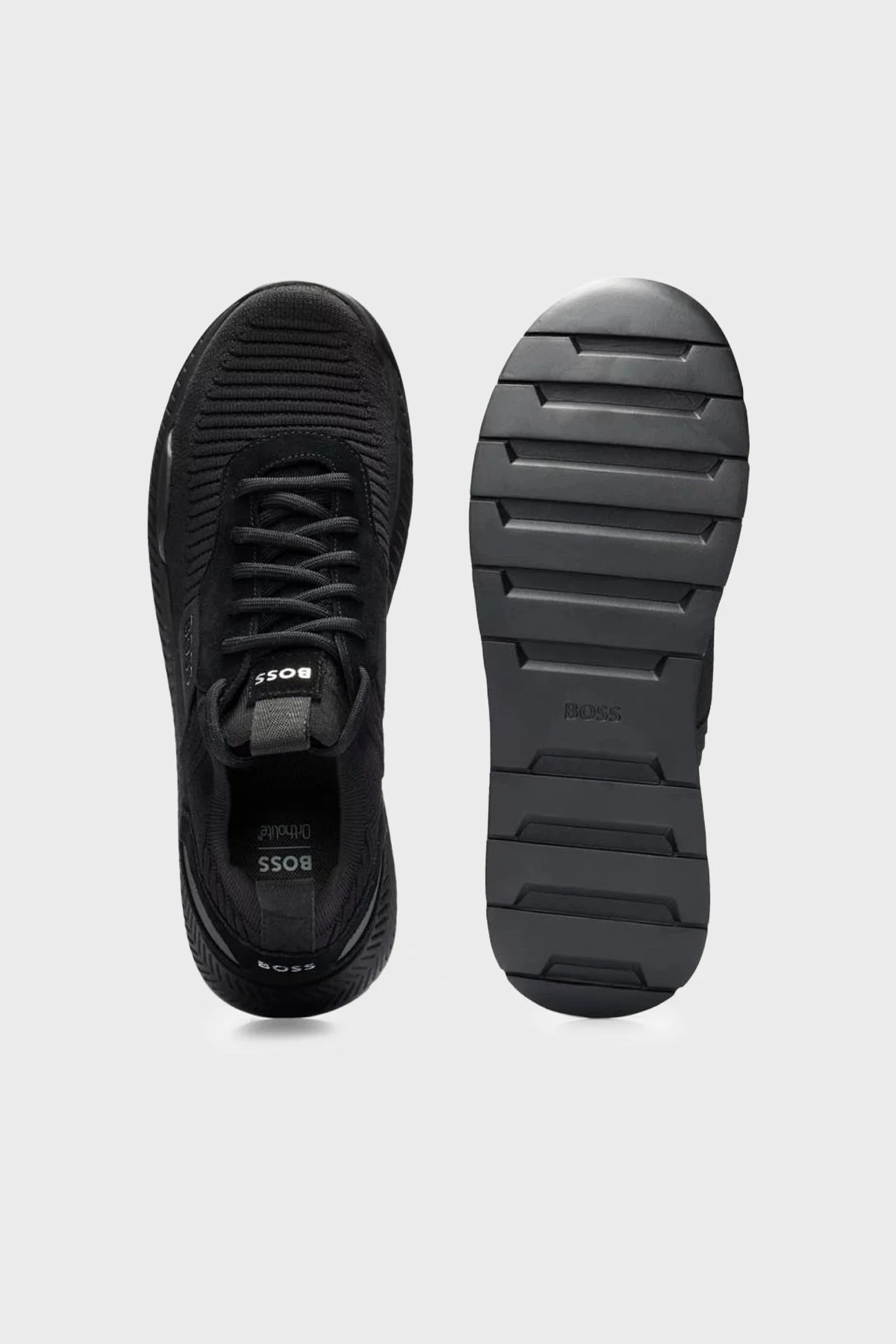 Boss Logolu Sneaker Erkek Ayakkabı 50498245 001 Siyah - 3