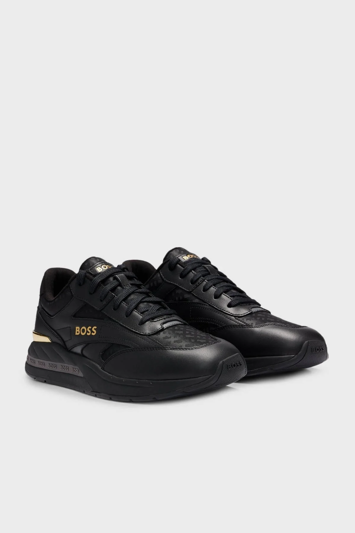 Boss Logolu Sneaker Erkek Ayakkabı 50502901 007 SİYAH - 3