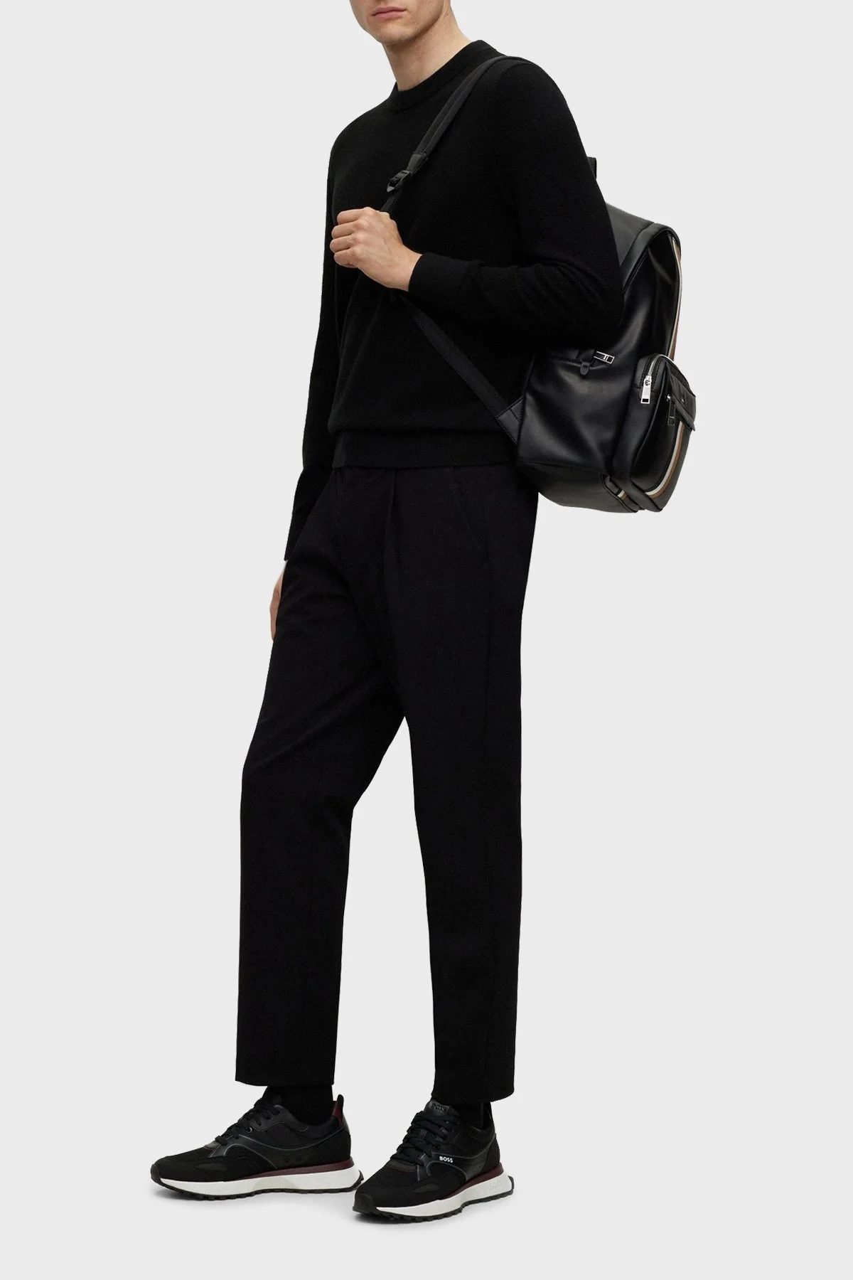 Boss Logolu Sneaker Erkek Ayakkabı 50503949 006 SİYAH - 2