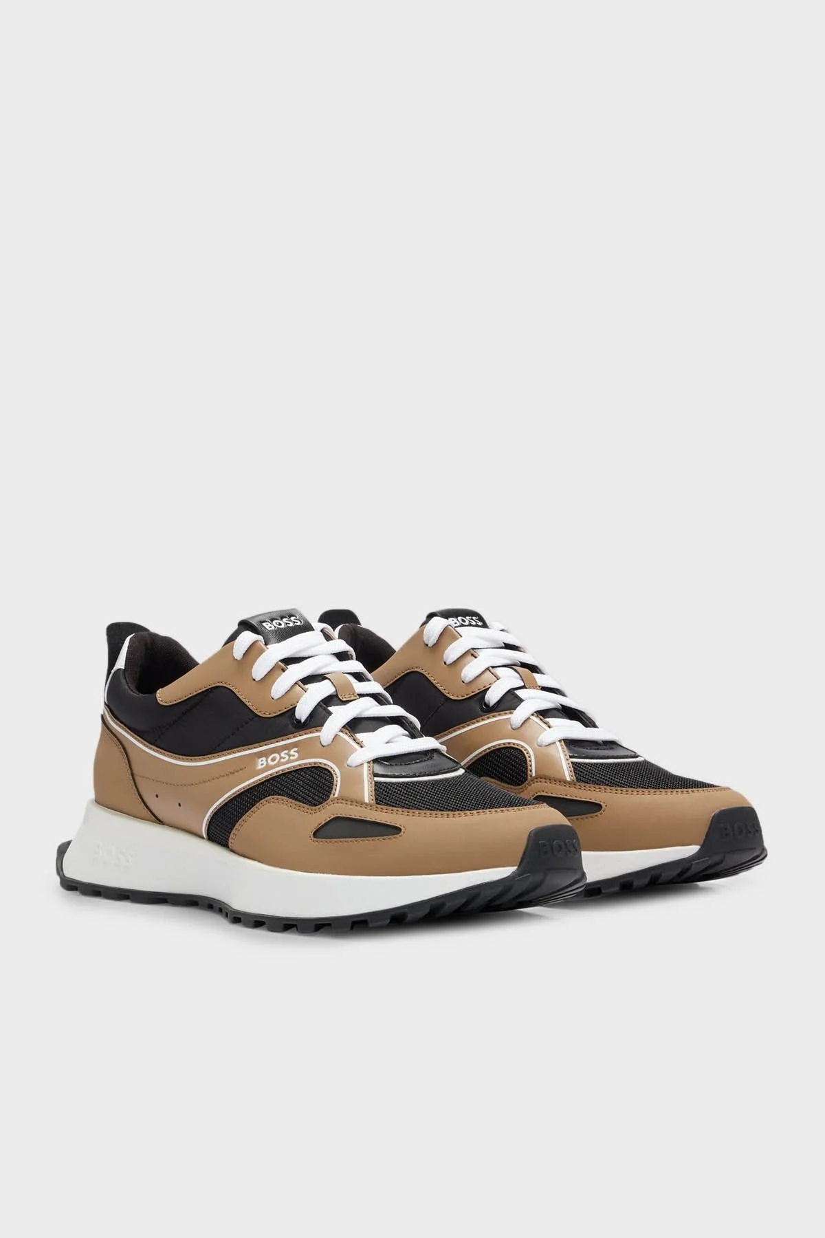 Boss Logolu Sneaker Erkek Ayakkabı 50503949 281 BEJ - 3