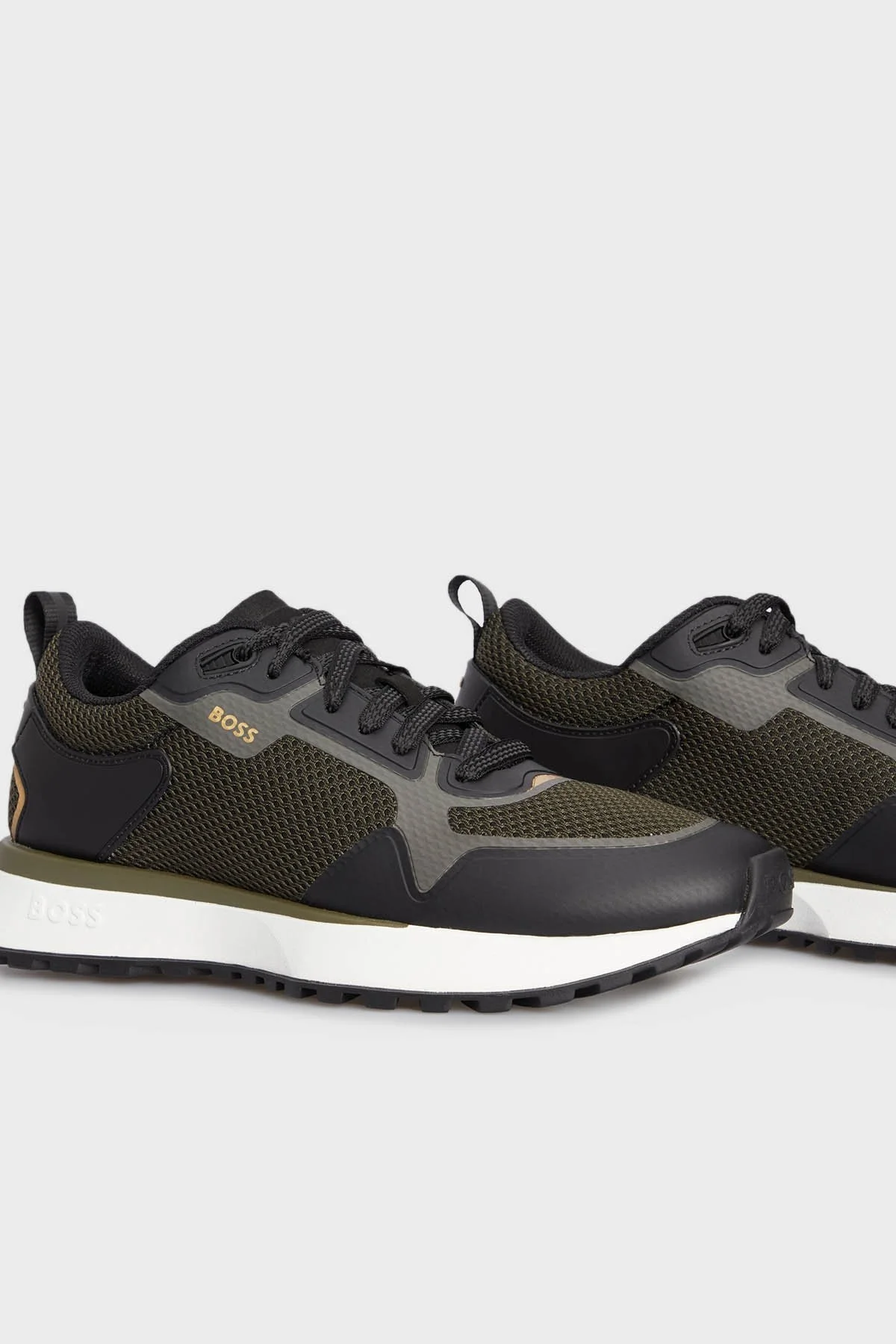 Boss Logolu Sneaker Erkek Ayakkabı 50513195 347 KOYU YEŞİL - 4