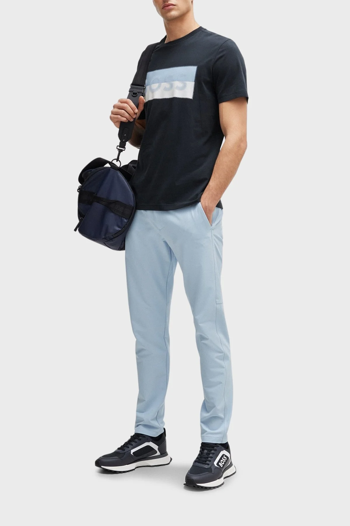 Boss Logolu Sneaker Erkek Ayakkabı 50517300 401 LACİVERT - 2