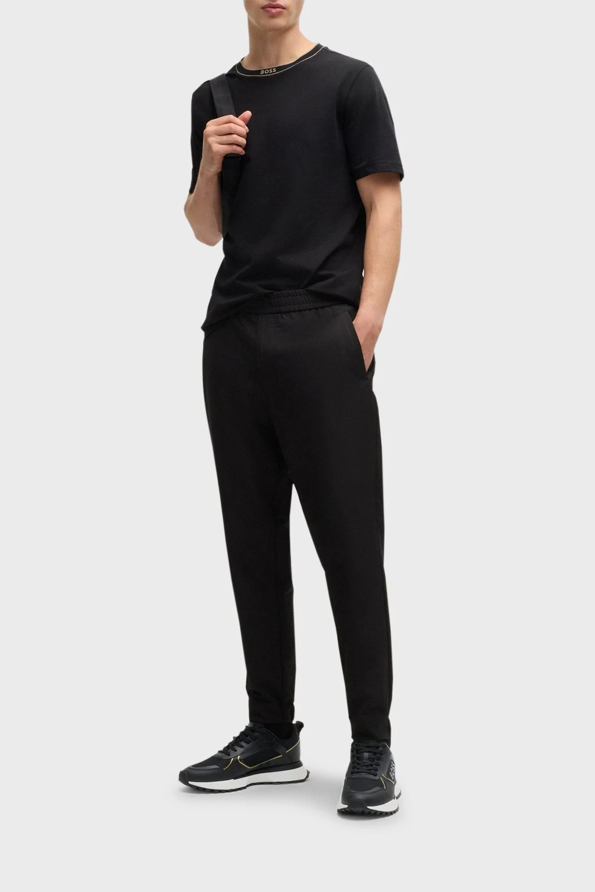 Boss Logolu Sneaker Erkek Ayakkabı 50521976 009 SİYAH - 7