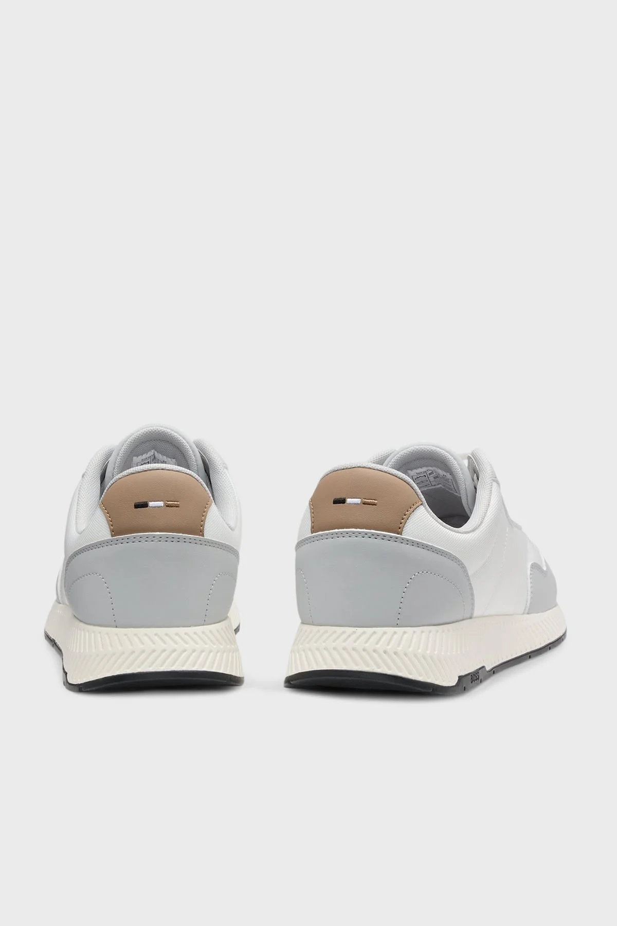 Boss Logolu Sneaker Erkek Ayakkabı 50536481 122 BEYAZ-GRİ - 4