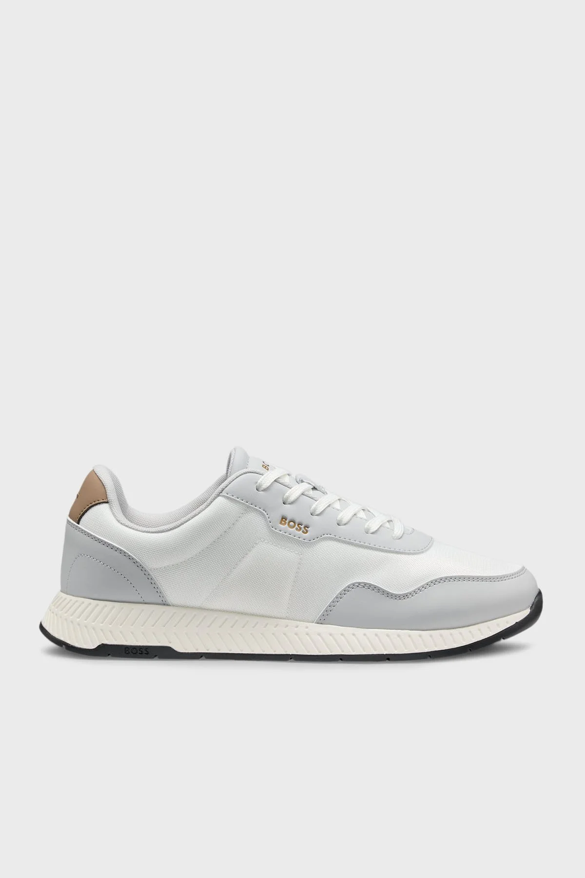 Boss Logolu Sneaker Erkek Ayakkabı 50536481 122 BEYAZ-GRİ - 1