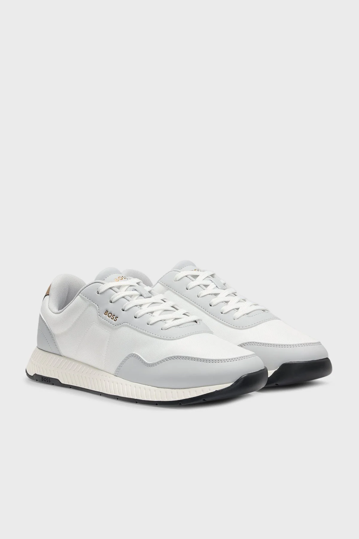 Boss Logolu Sneaker Erkek Ayakkabı 50536481 122 BEYAZ-GRİ - 3