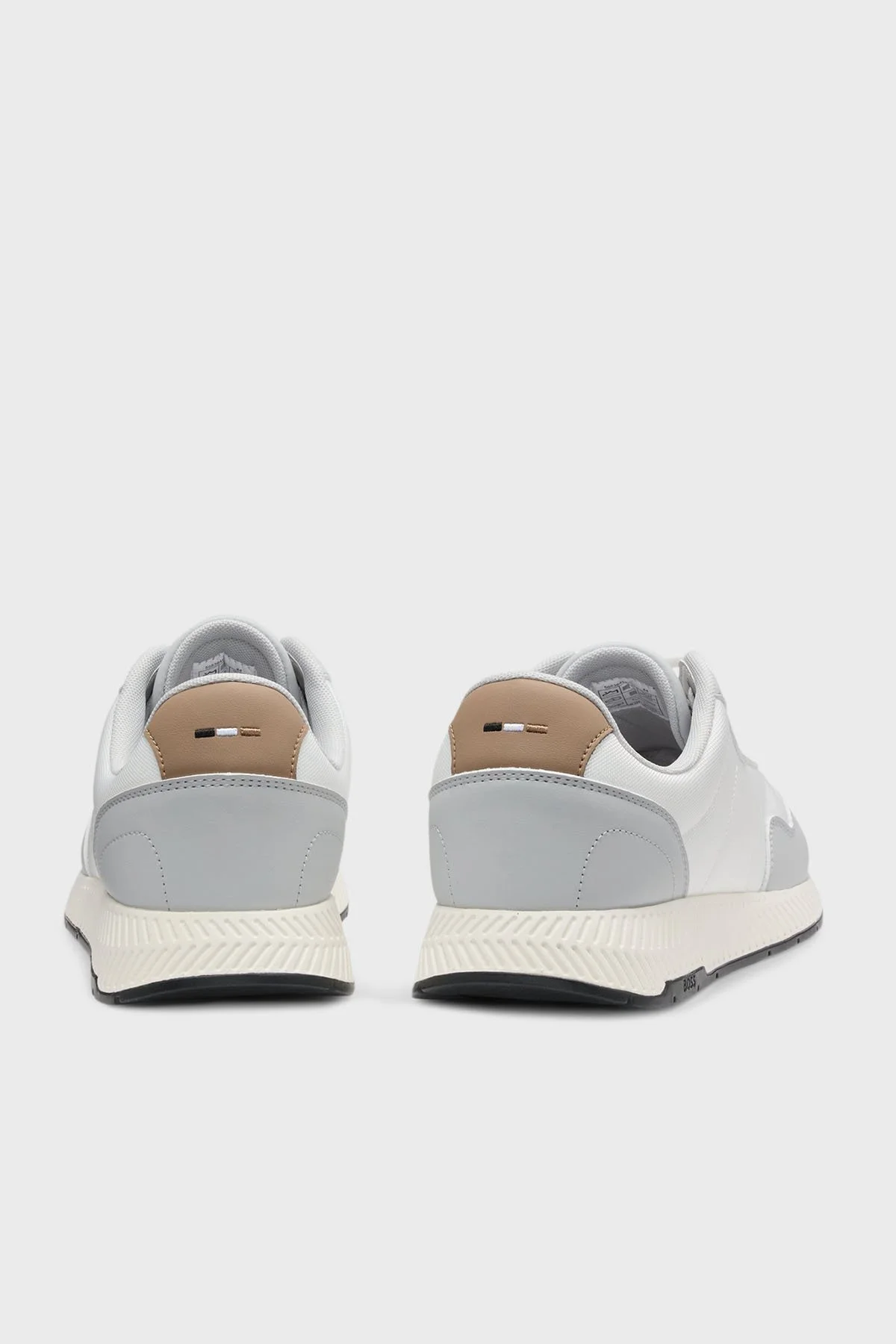 Boss Logolu Sneaker Erkek Ayakkabı 50536481 122 BEYAZ-GRİ - 4