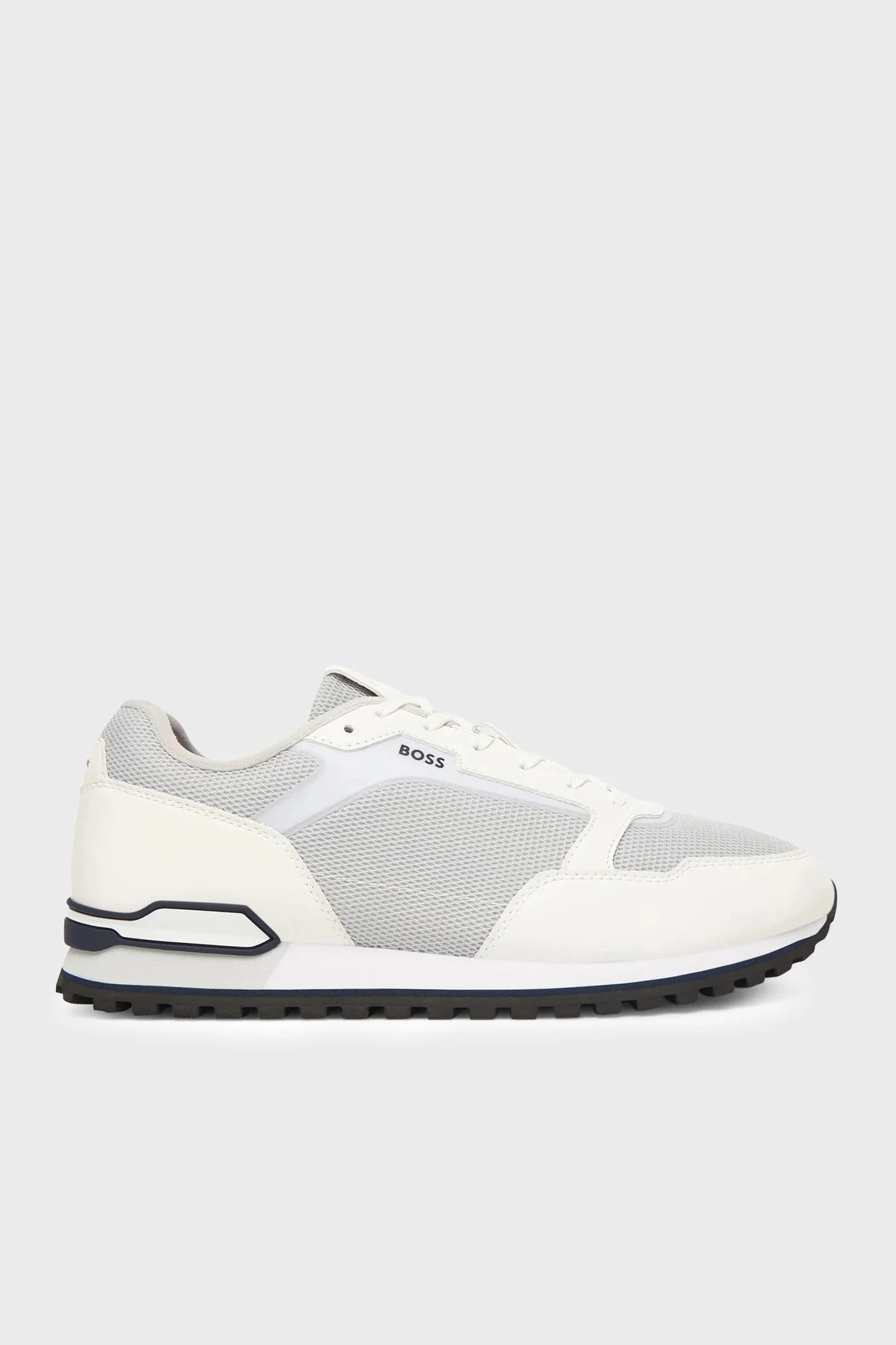 Boss Logolu Sneaker Erkek Ayakkabı 50557903 104 BEYAZ-GRİ - 1