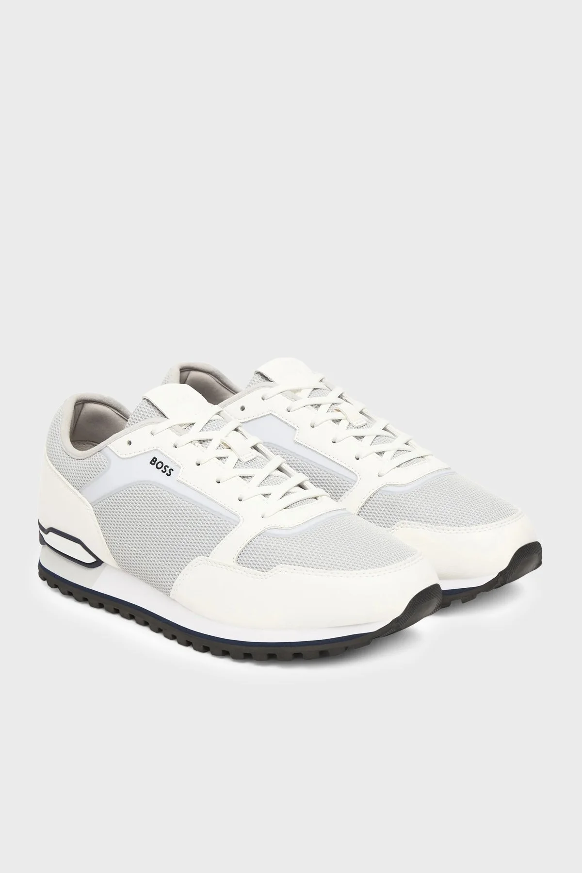 Boss Logolu Sneaker Erkek Ayakkabı 50557903 104 BEYAZ-GRİ - 2