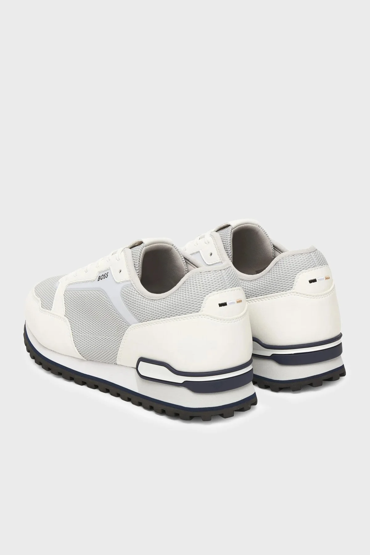 Boss Logolu Sneaker Erkek Ayakkabı 50557903 104 BEYAZ-GRİ - 5