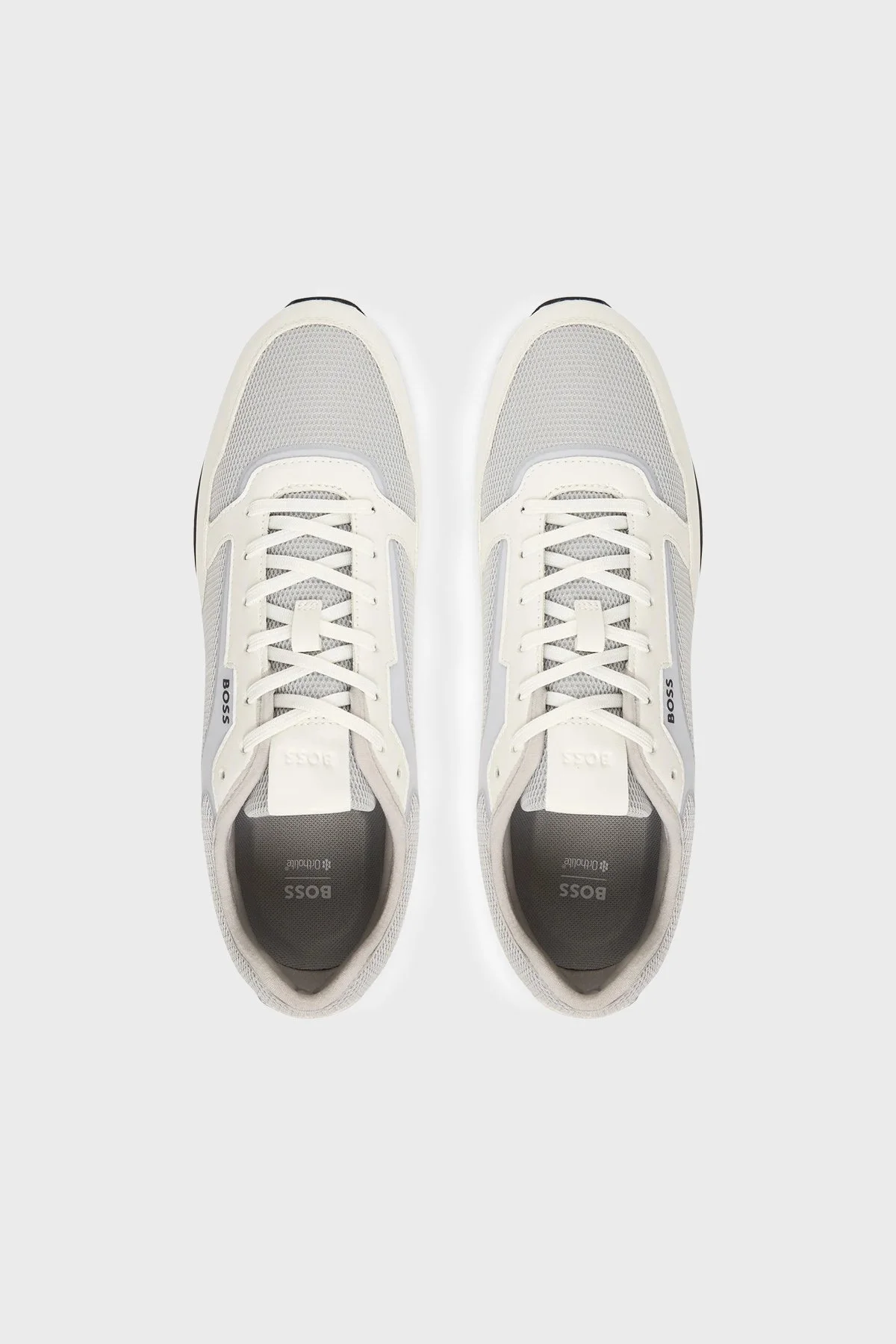 Boss Logolu Sneaker Erkek Ayakkabı 50557903 104 BEYAZ-GRİ - 3