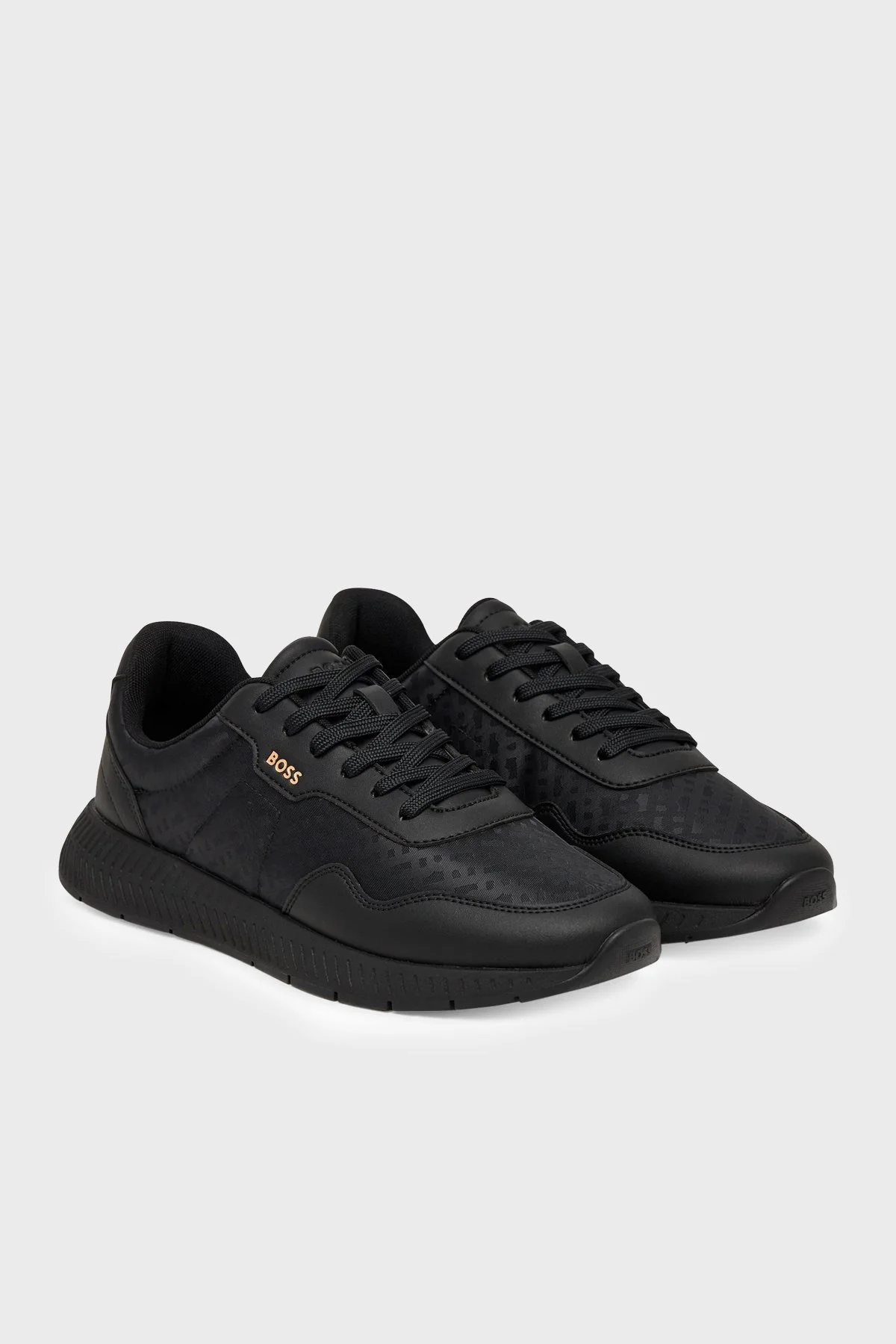 Boss Logolu Sneaker Erkek Ayakkabı 50568772 007 Siyah - 2