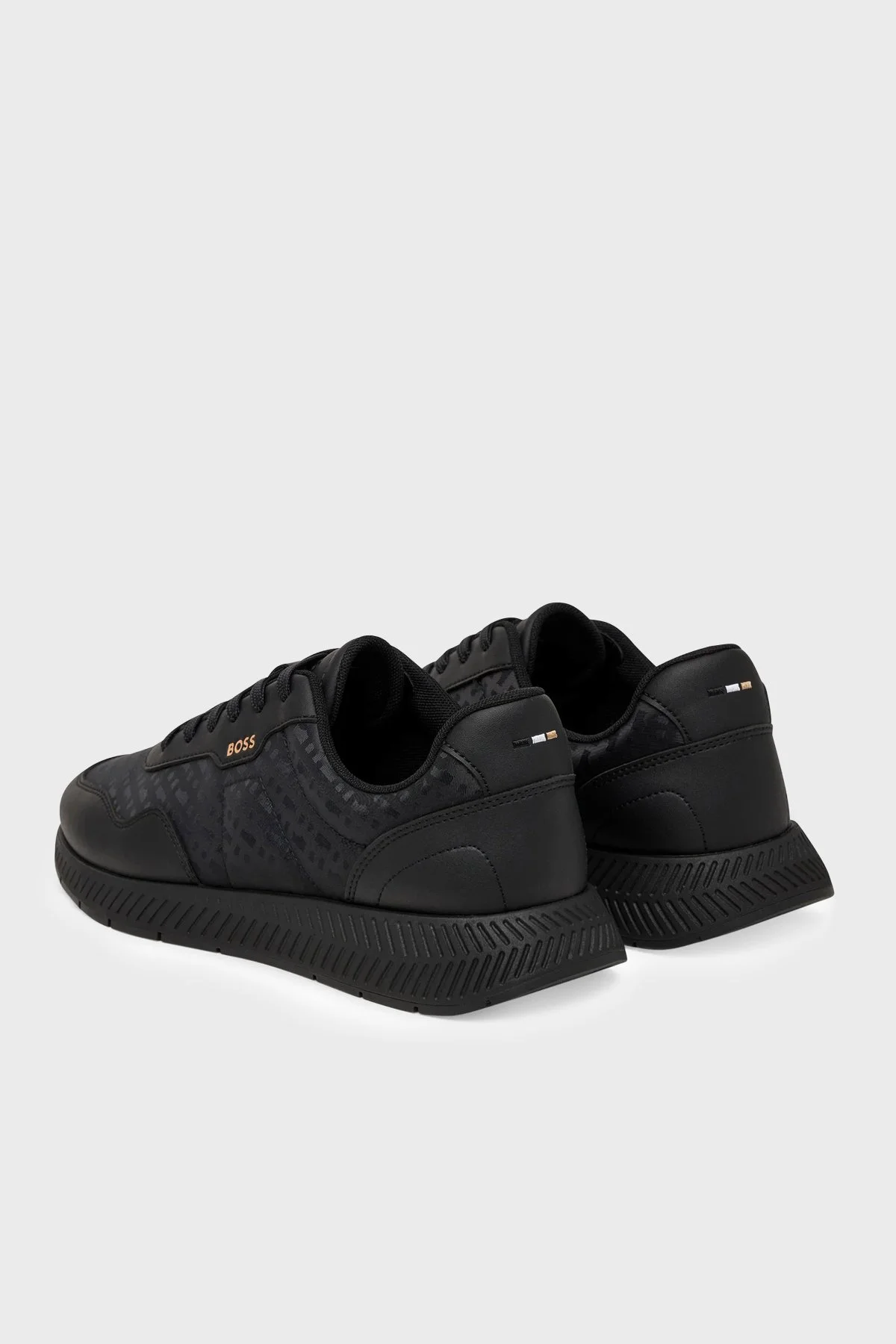 Boss Logolu Sneaker Erkek Ayakkabı 50568772 007 Siyah - 4