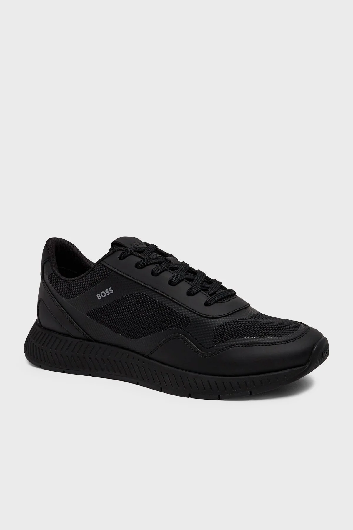 Boss Logolu Sneaker Erkek Ayakkabı 50573555 005 Siyah - 1