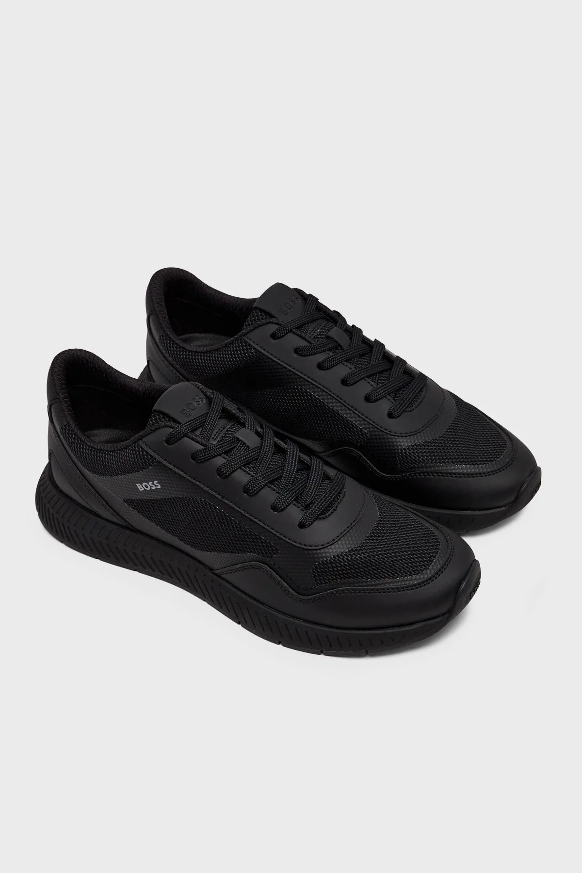 Boss Logolu Sneaker Erkek Ayakkabı 50573555 005 Siyah - 3