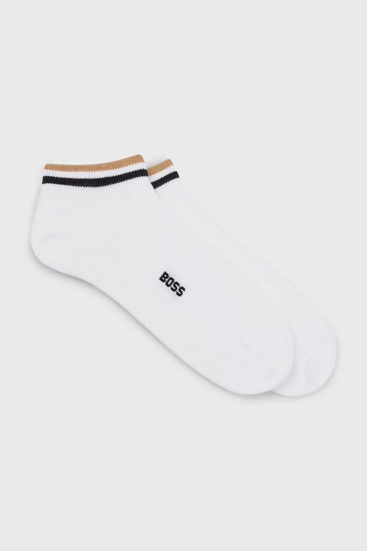 Boss Logolu Streç Pamuklu 2 Pack Erkek Çorap 50491192 100 BEYAZ - 4