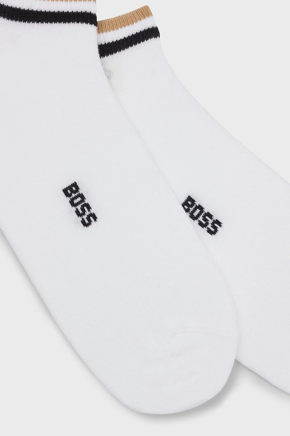 Boss Logolu Streç Pamuklu 2 Pack Erkek Çorap 50491192 100 BEYAZ - 5