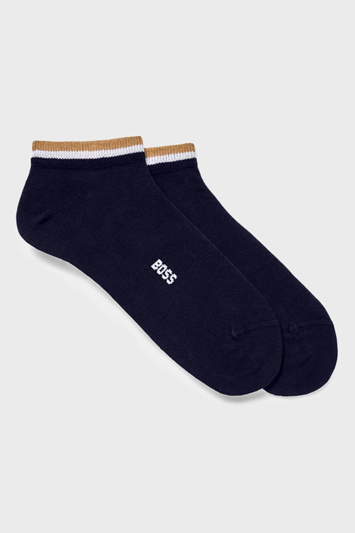Boss Logolu Streç Pamuklu 2 Pack Erkek Çorap 50491192 401 LACİVERT - 1
