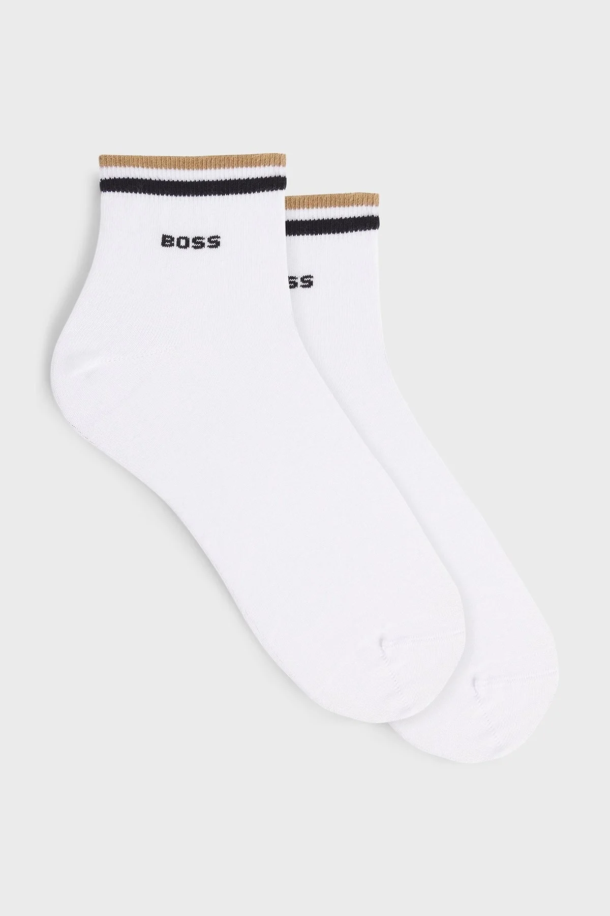 Boss Logolu Streç Pamuklu 2 Pack Erkek Çorap 50491195 100 BEYAZ - 1