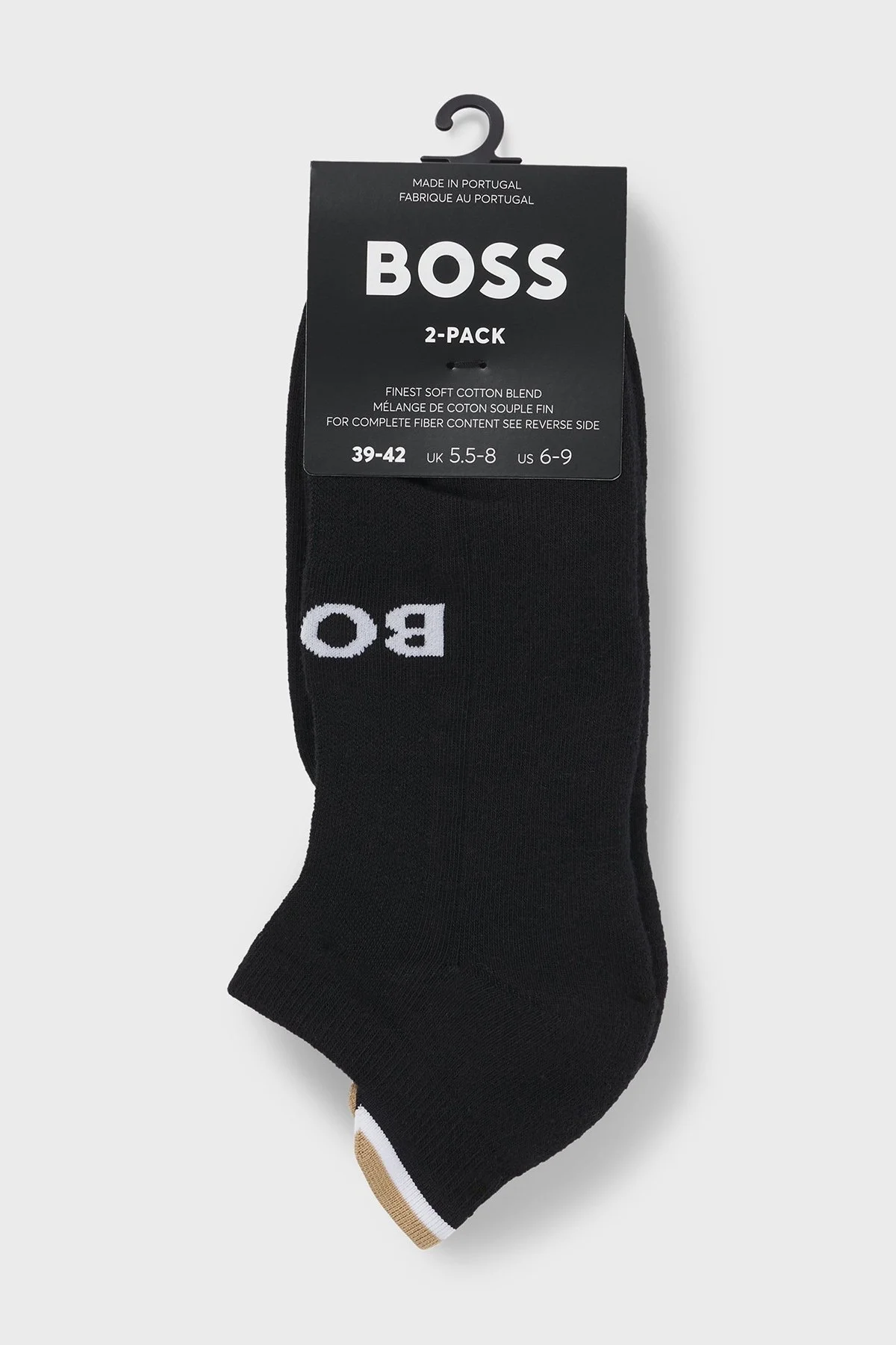 Boss Logolu Streç Pamuklu 2 Pack Erkek Çorap 50531617 001 SİYAH - 3