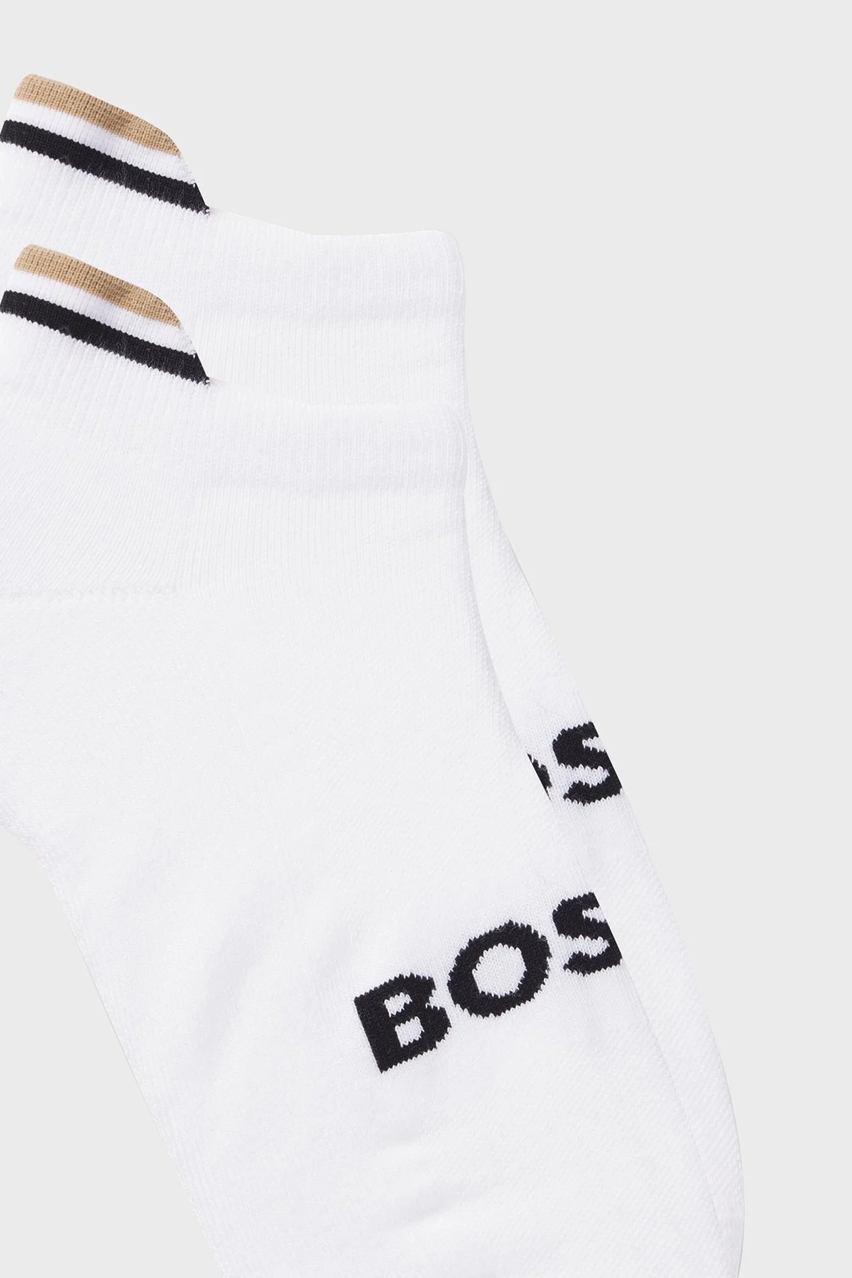 Boss Logolu Streç Pamuklu 2 Pack Erkek Çorap 50531617 100 BEYAZ - 5