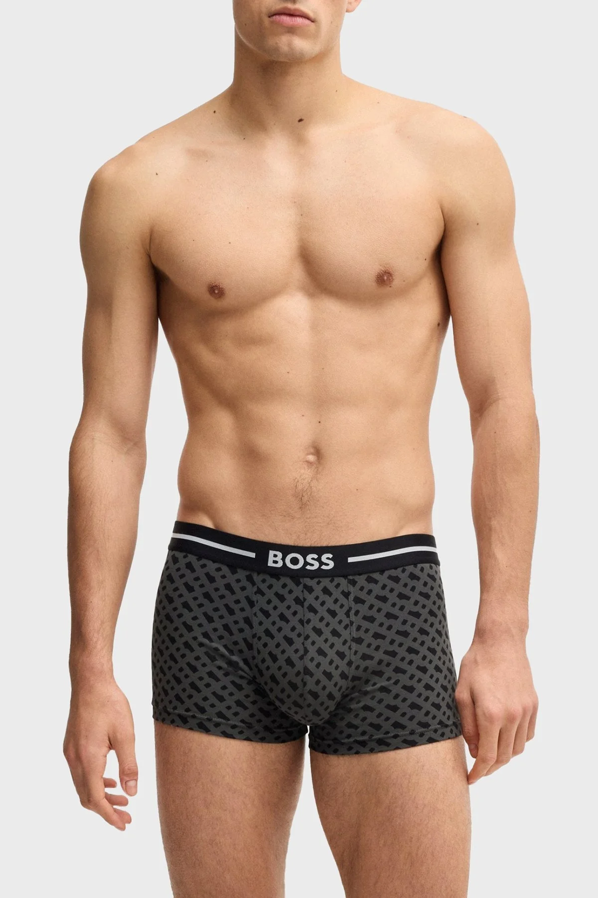 Boss Logolu Streç Pamuklu 3 Pack Erkek Boxer 50531694 981 SİYAH - 2